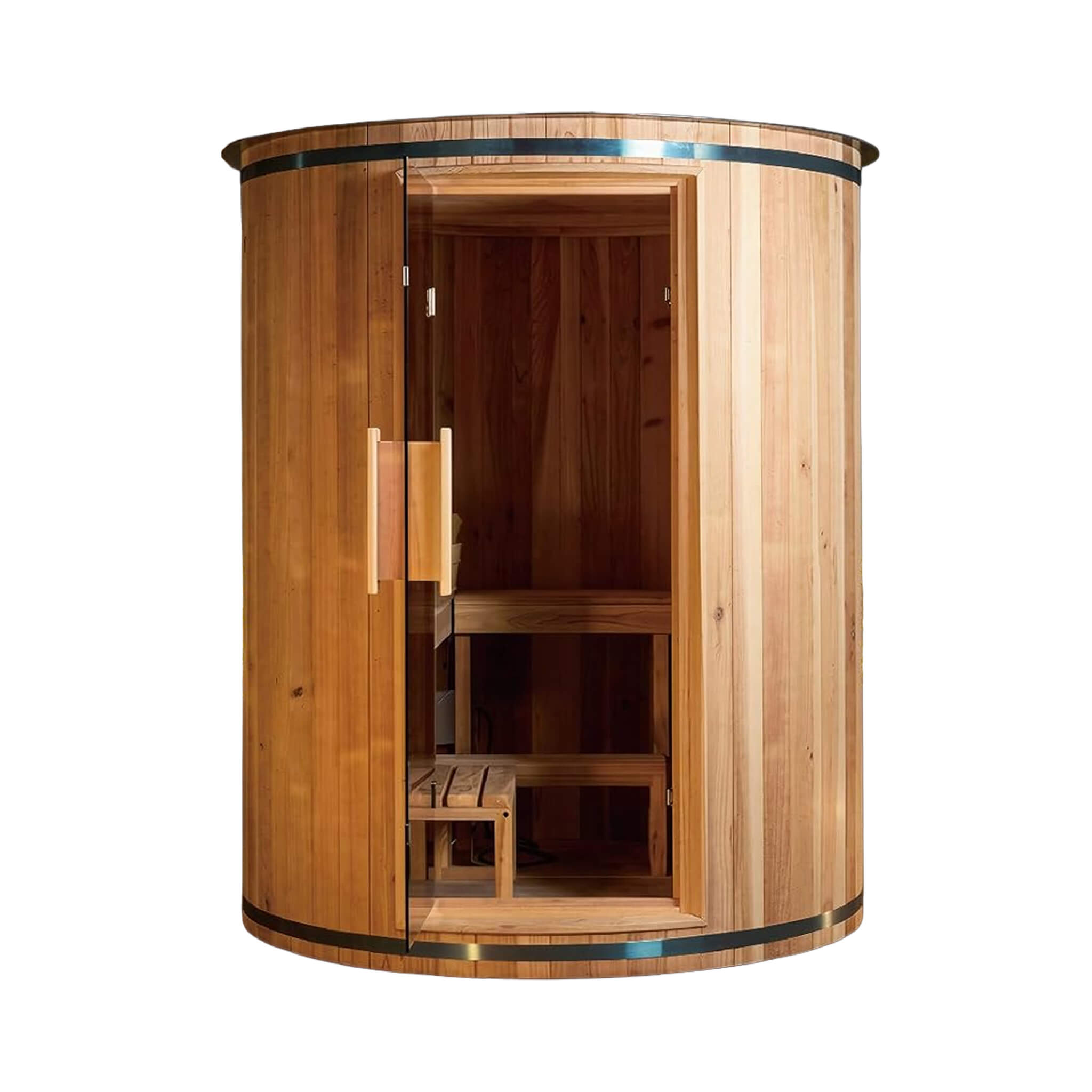 Thermora Barcelona 4-Person Vertical Barrel Sauna With 6 kW Heater