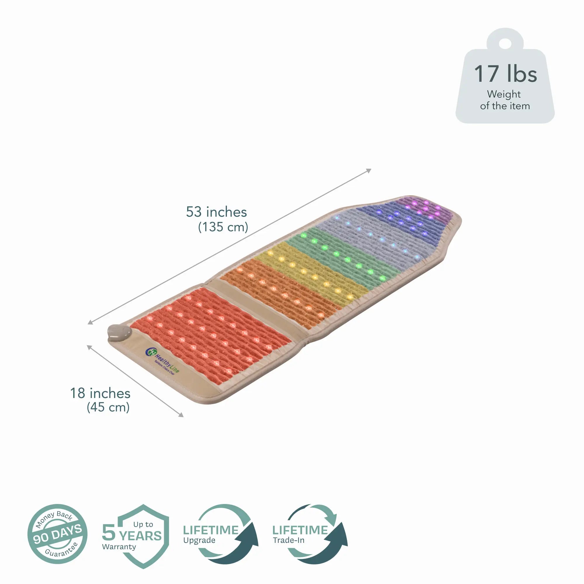 PEMF Infrared Mat - Rainbow Chakra Series (Multi-Therapy System)
