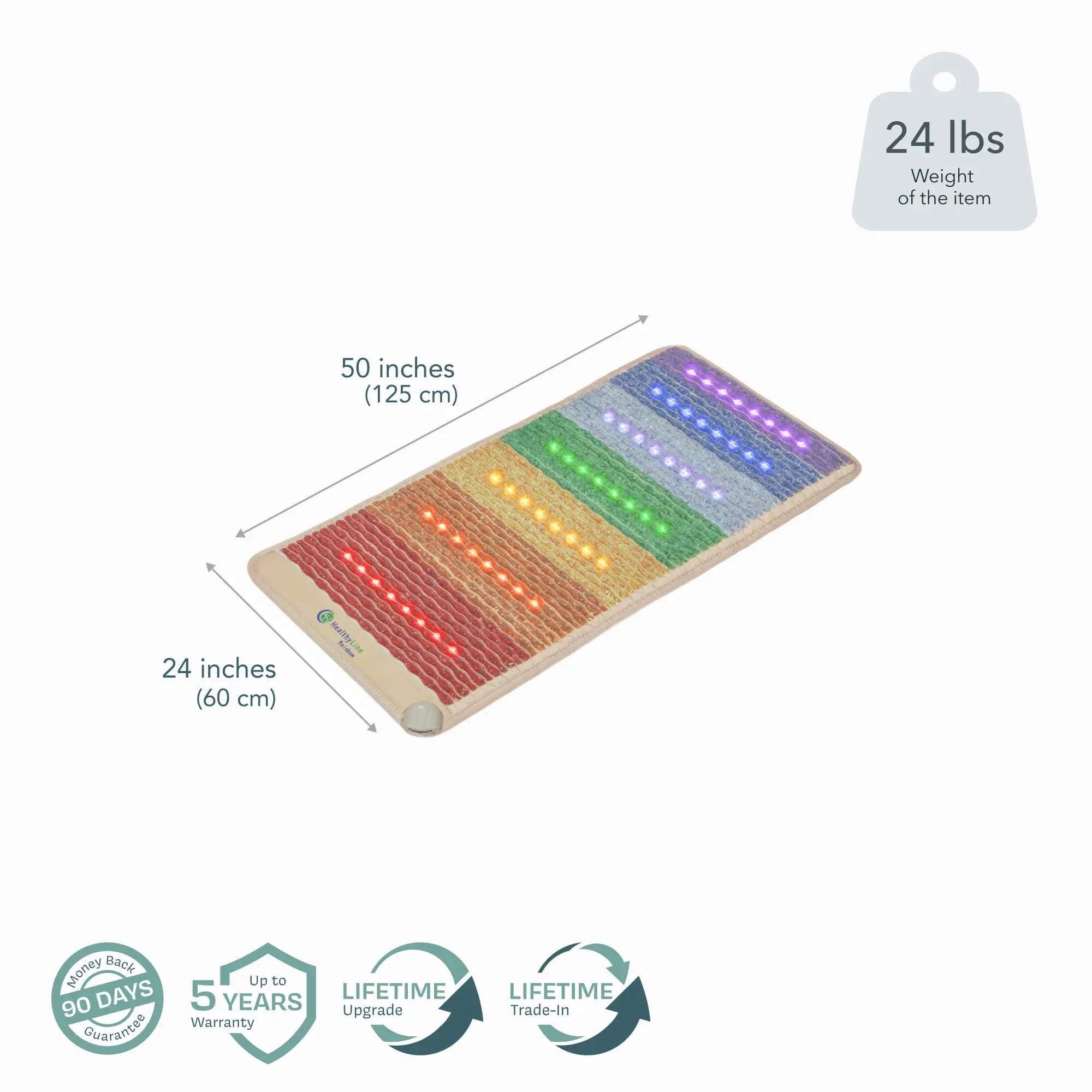PEMF Infrared Mat - Rainbow Chakra Series (Multi-Therapy System)