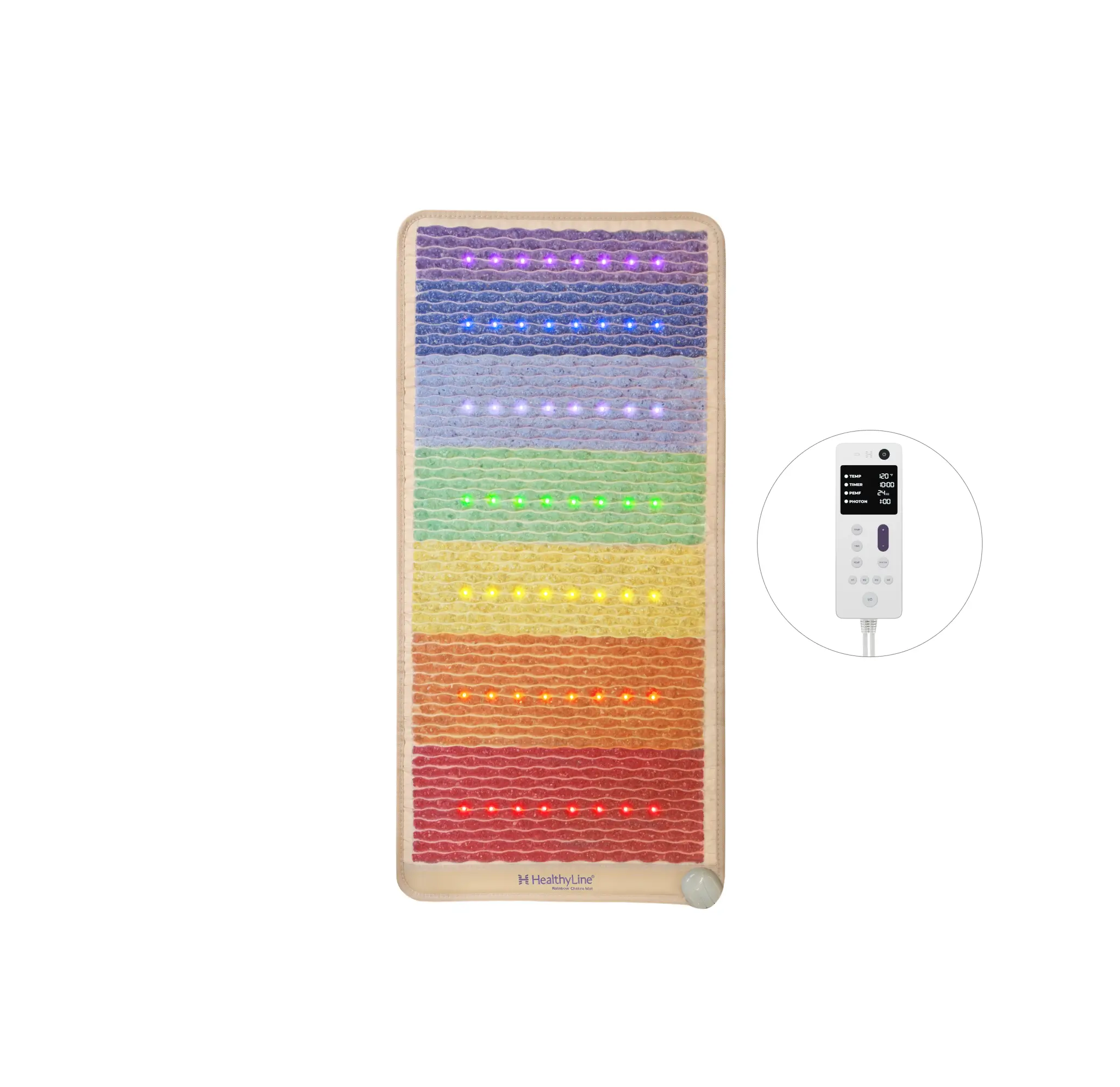 PEMF Infrared Mat - Rainbow Chakra Series (Multi-Therapy System)