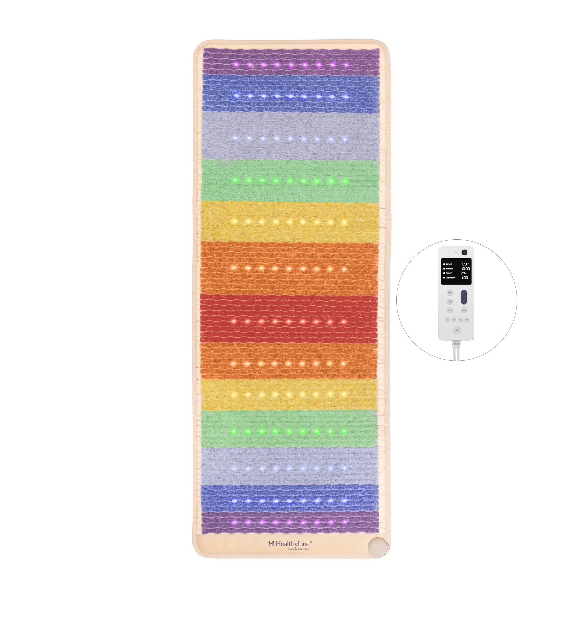PEMF Infrared Mat - Rainbow Chakra Series (Multi-Therapy System)