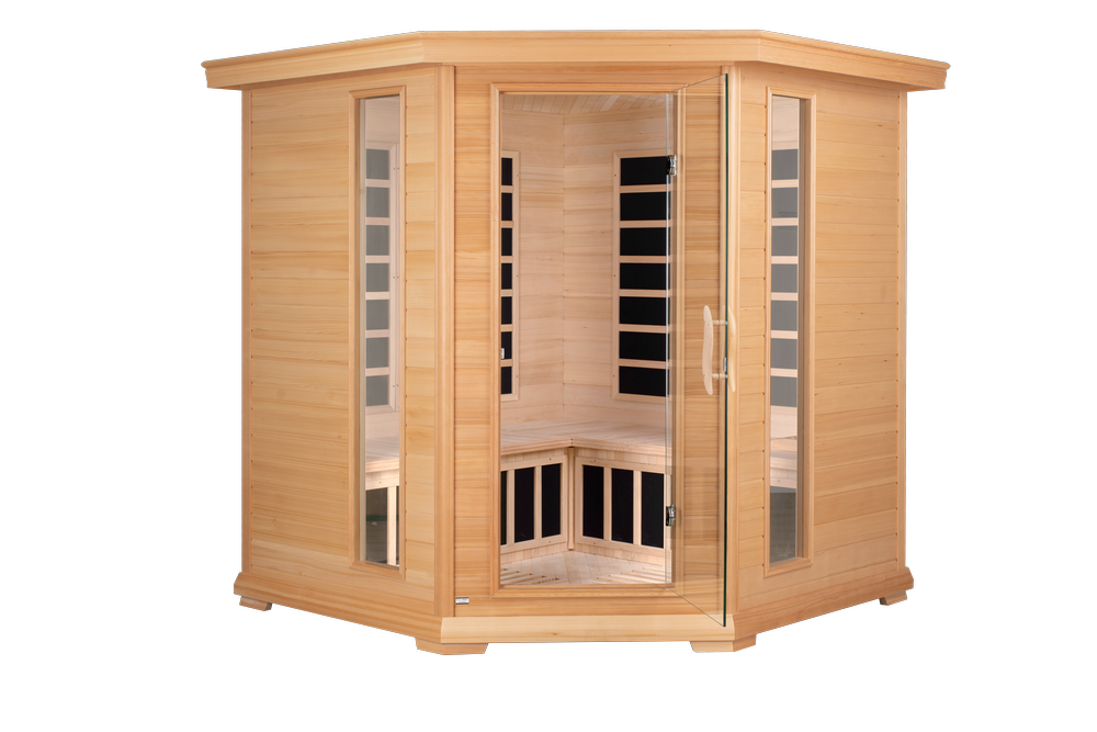 Infrared Sauna — Vienna Series 4–5 Person (Corner Design + Full-Spectrum Heat)