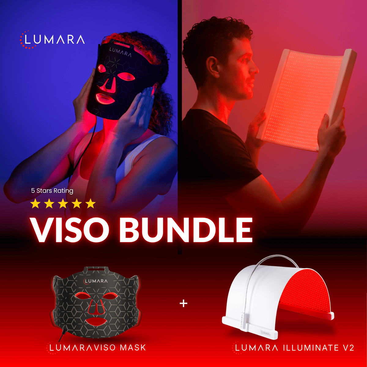 Lumara VISO Red Light Therapy Mask | FDA 510(k) Cleared
