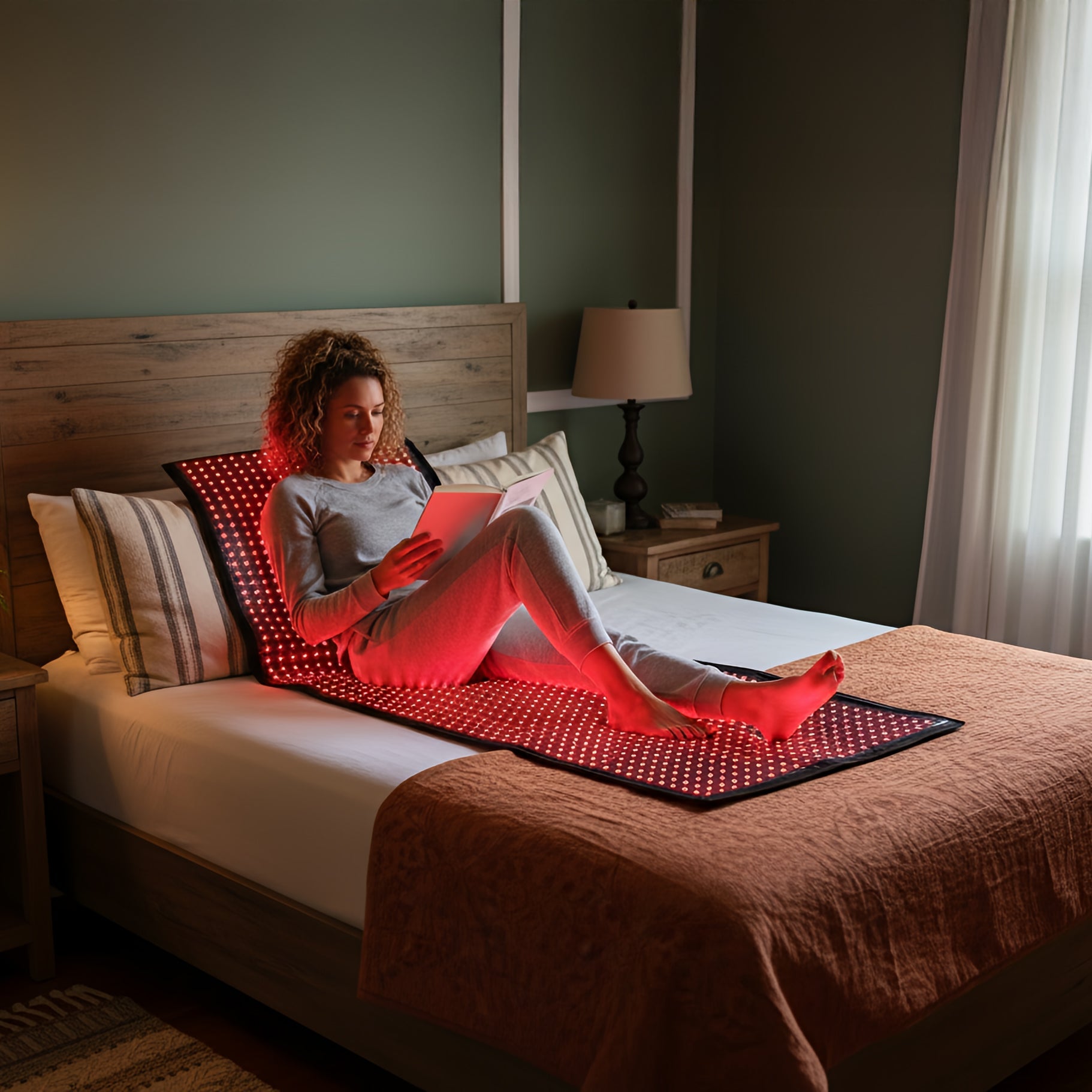 Full-Body Red Light Therapy Blanket — Professional Recovery System (660nm + 850nm)