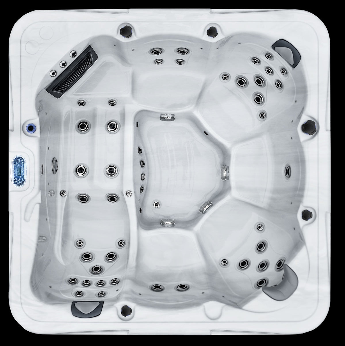 RiverSpas LINCOLN Large 6-Person Hydrotherapy Spa with Lounger