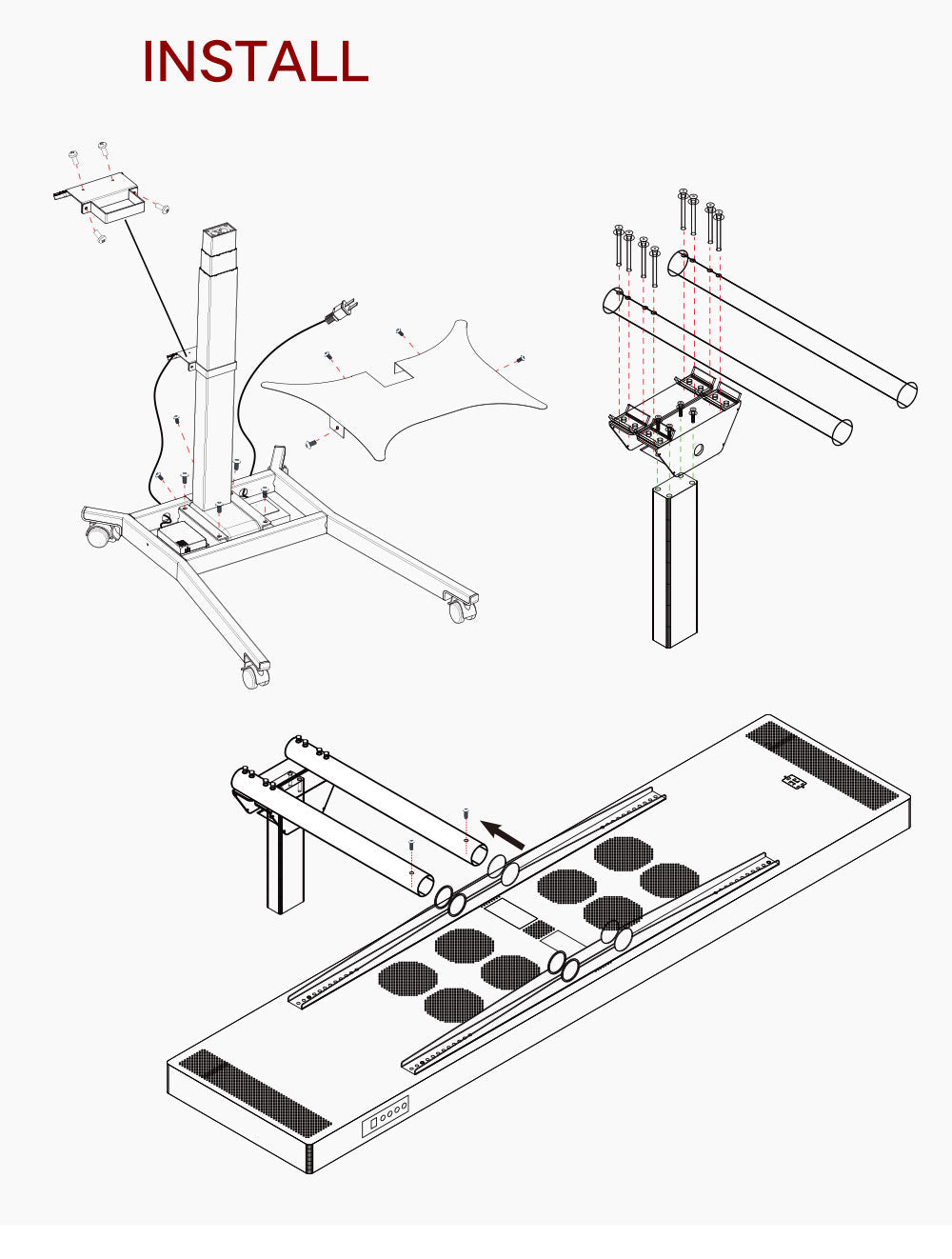 Red Nova Premium Electric Mobile Stand