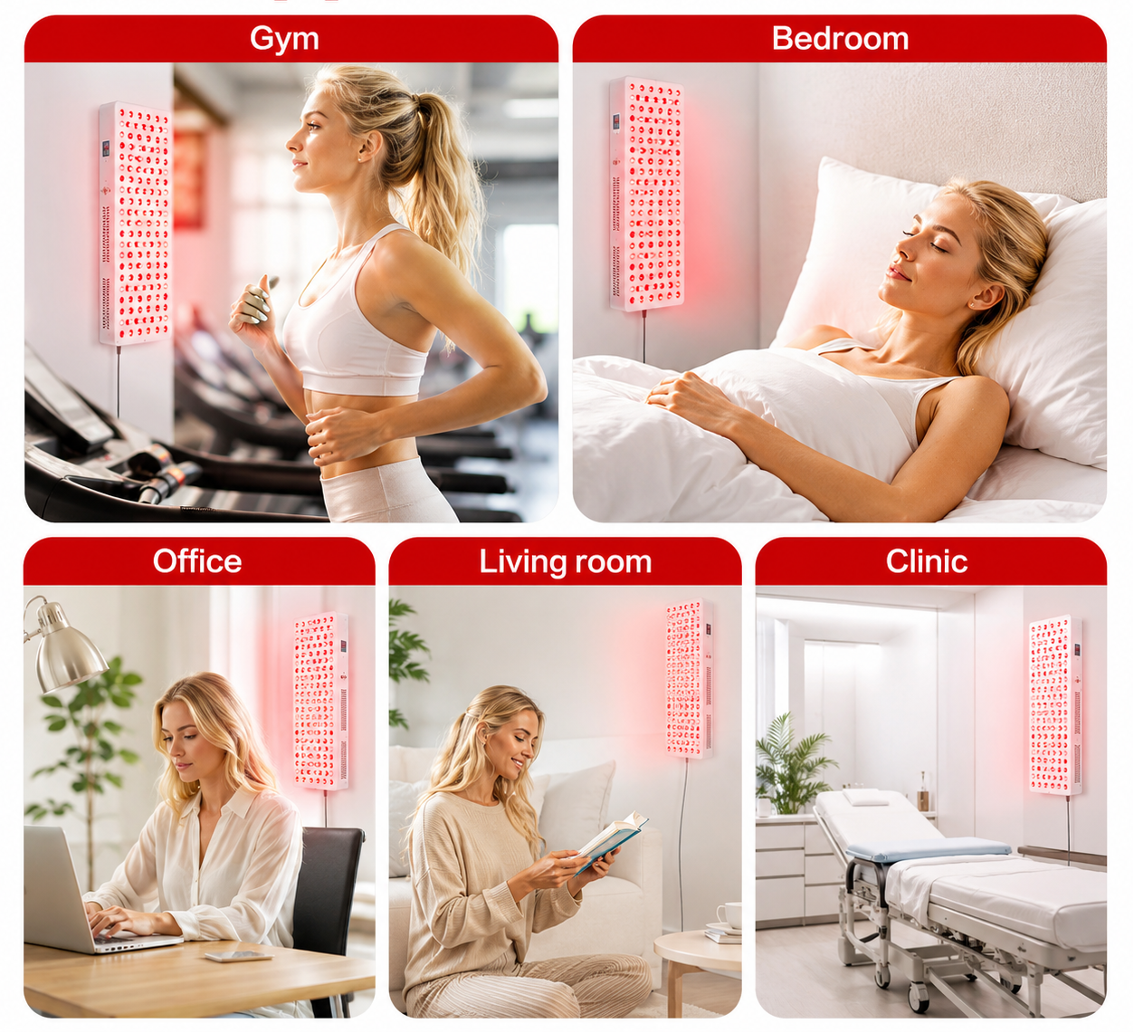iReliev 1500W Full-Body Red and Near-Infrared Light Panel