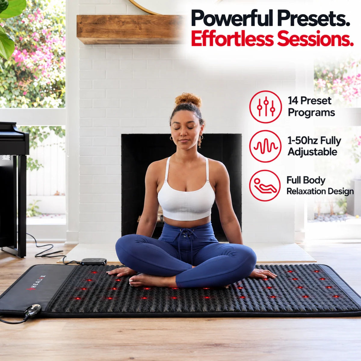 HEALiX Revive PEMF Mat – Full-Body Infrared Heat & Red Light Therapy