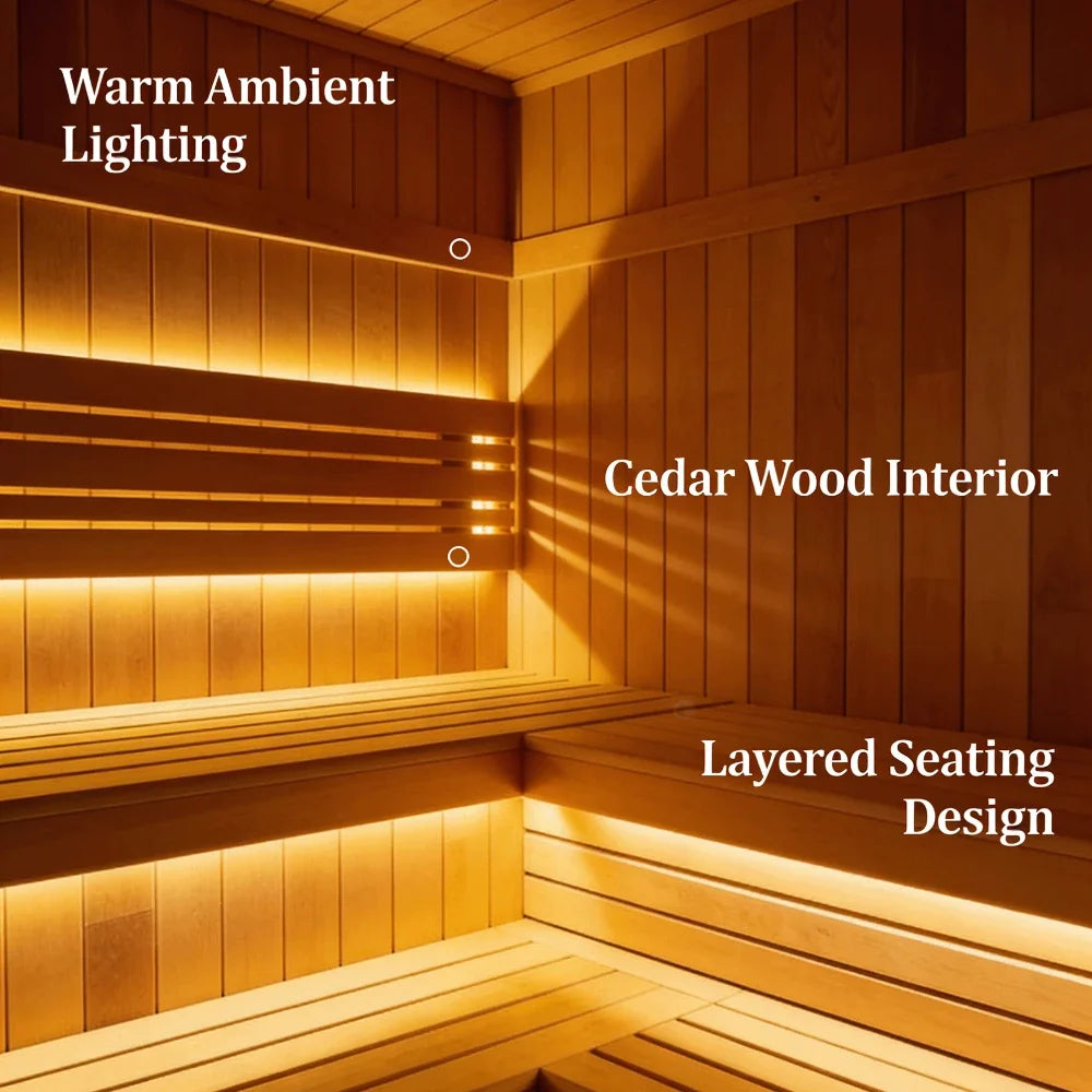 Panoramic Outdoor Sauna Rooms - Multiple Configurations Available