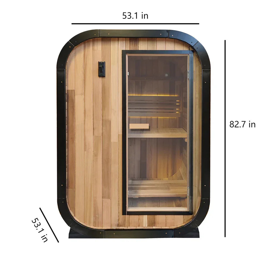 Panoramic Outdoor Sauna Rooms - Multiple Configurations Available