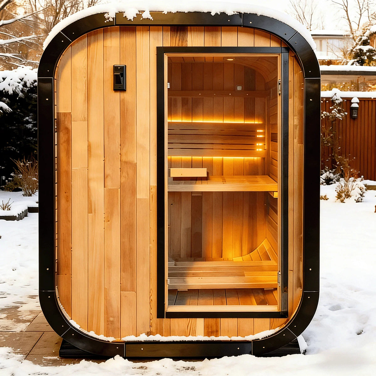 Panoramic Outdoor Sauna Rooms - Multiple Configurations Available