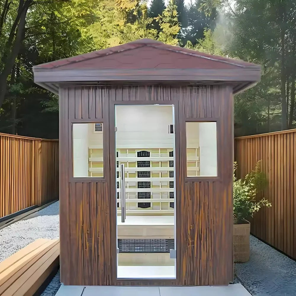 Panoramic Outdoor Sauna Rooms - Multiple Configurations Available