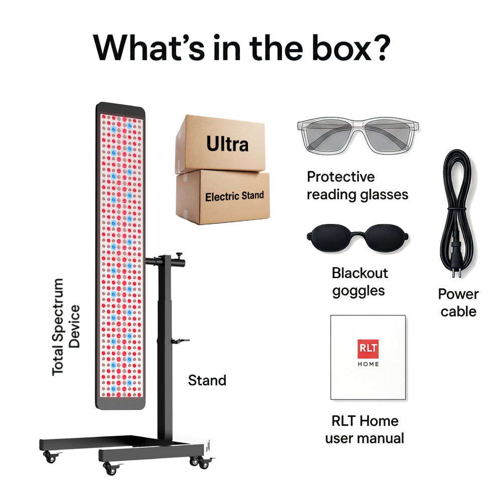 Red Light Therapy Panel -Total Spectrum ULTRA (Full Body System + Electric Stand)