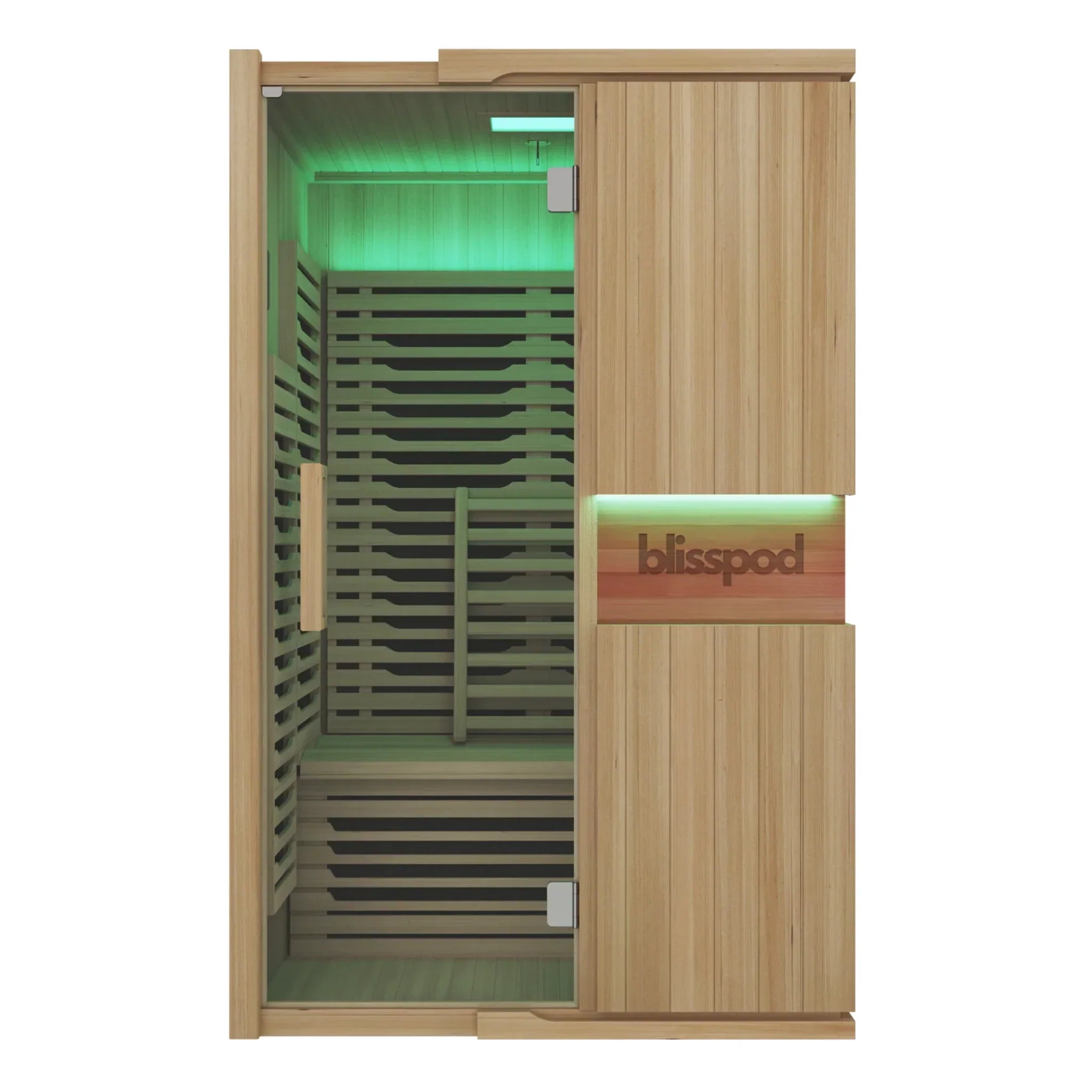 Infrared Sauna - Milano Series 2-Person (Full Spectrum + Red Light Heater)