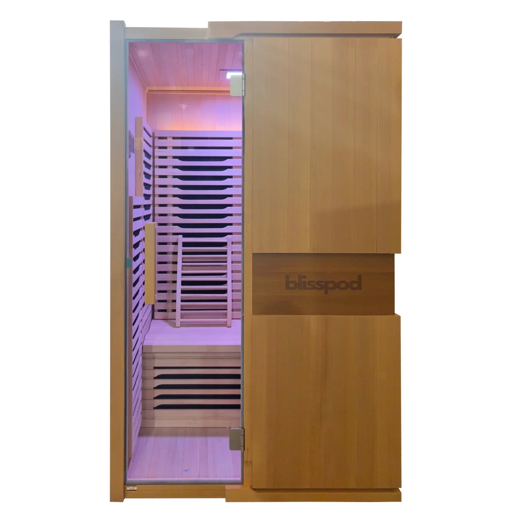 Infrared Sauna - Milano Series 2-Person (Full Spectrum + Red Light Heater)