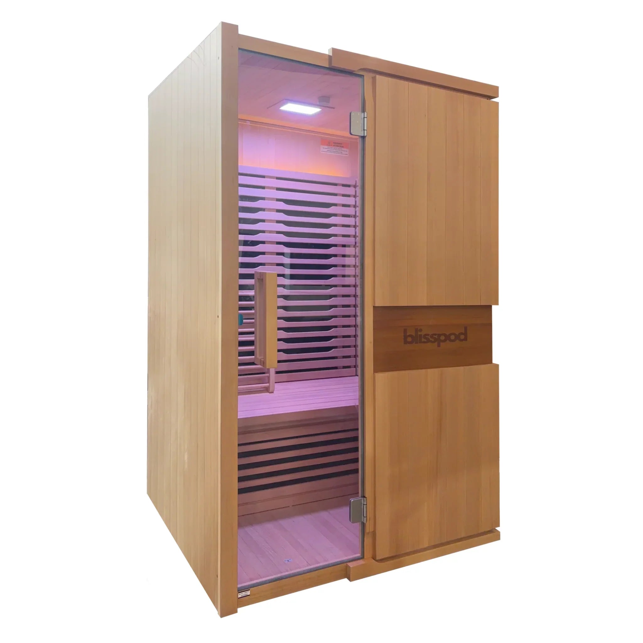 Infrared Sauna - Milano Series 2-Person (Full Spectrum + Red Light Heater)