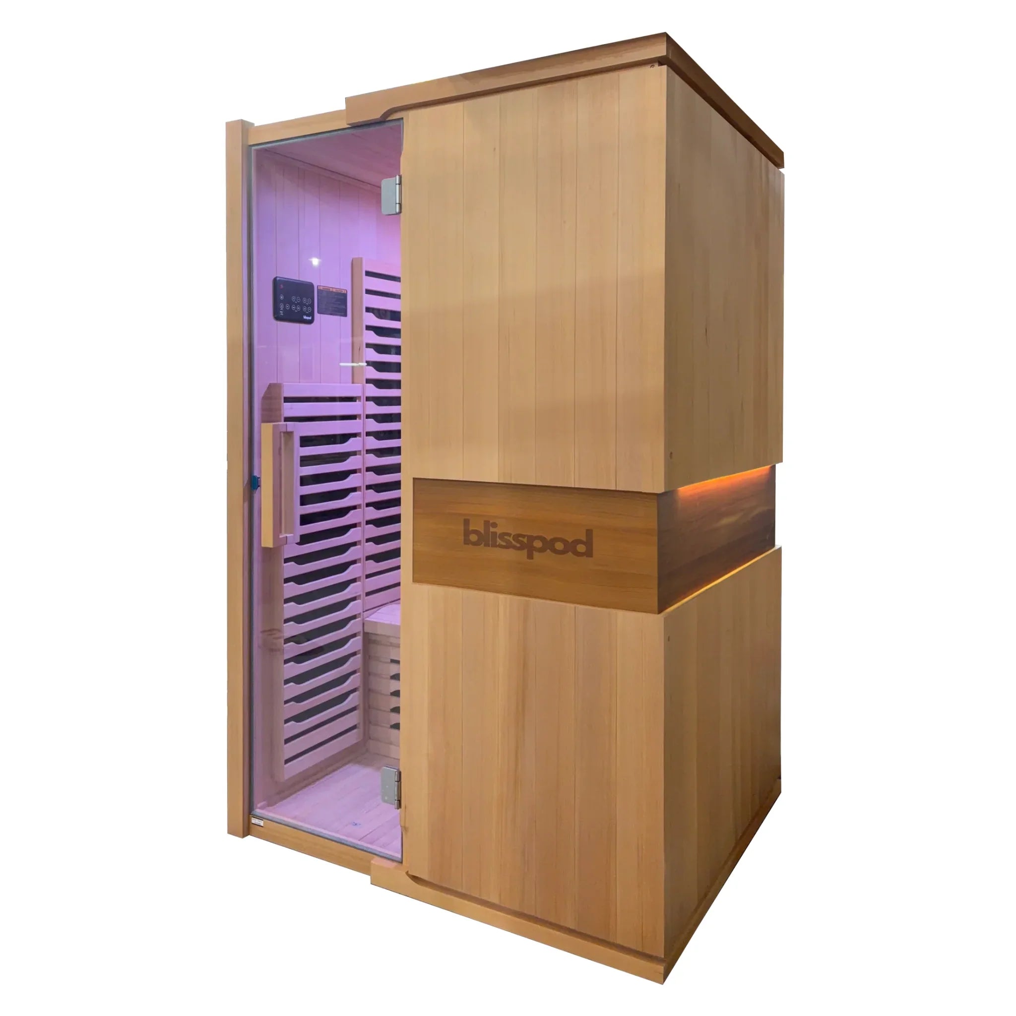 Infrared Sauna - Milano Series 2-Person (Full Spectrum + Red Light Heater)