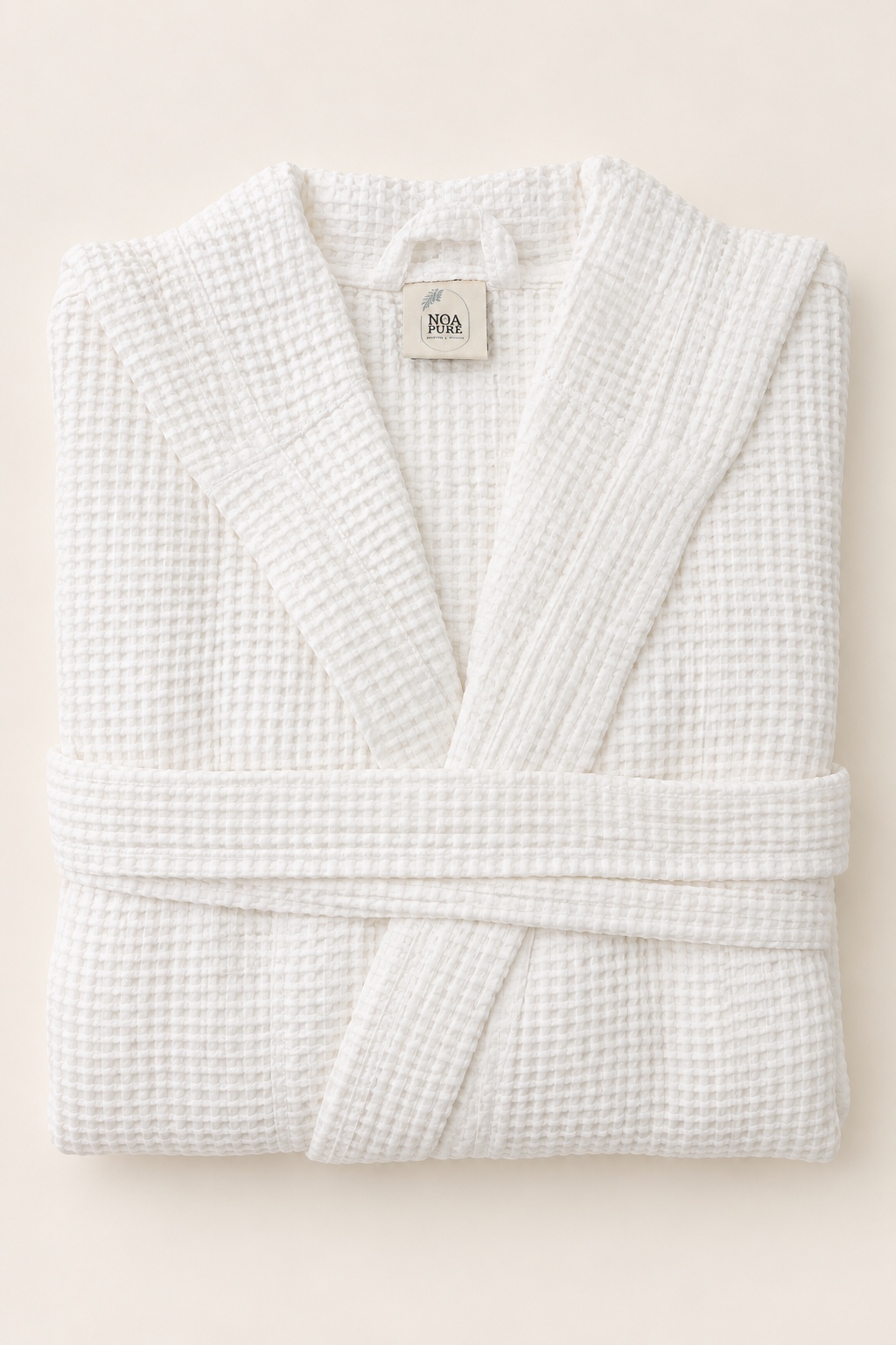 Waffle White Bathrobe