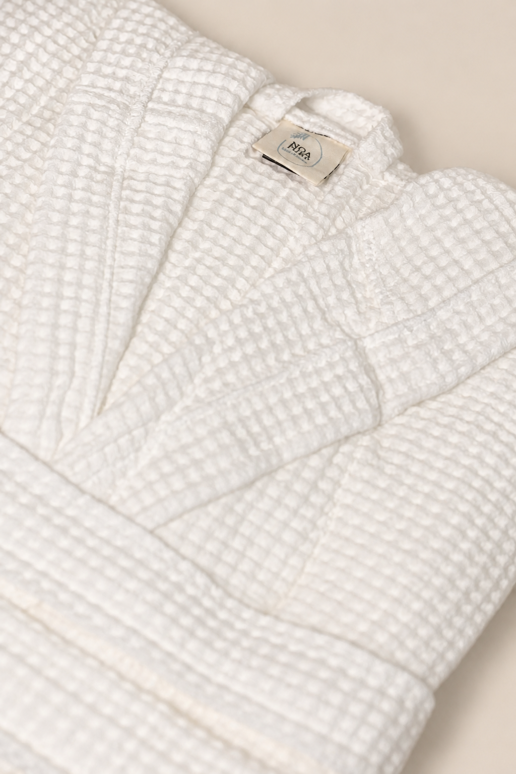 Waffle White Bathrobe
