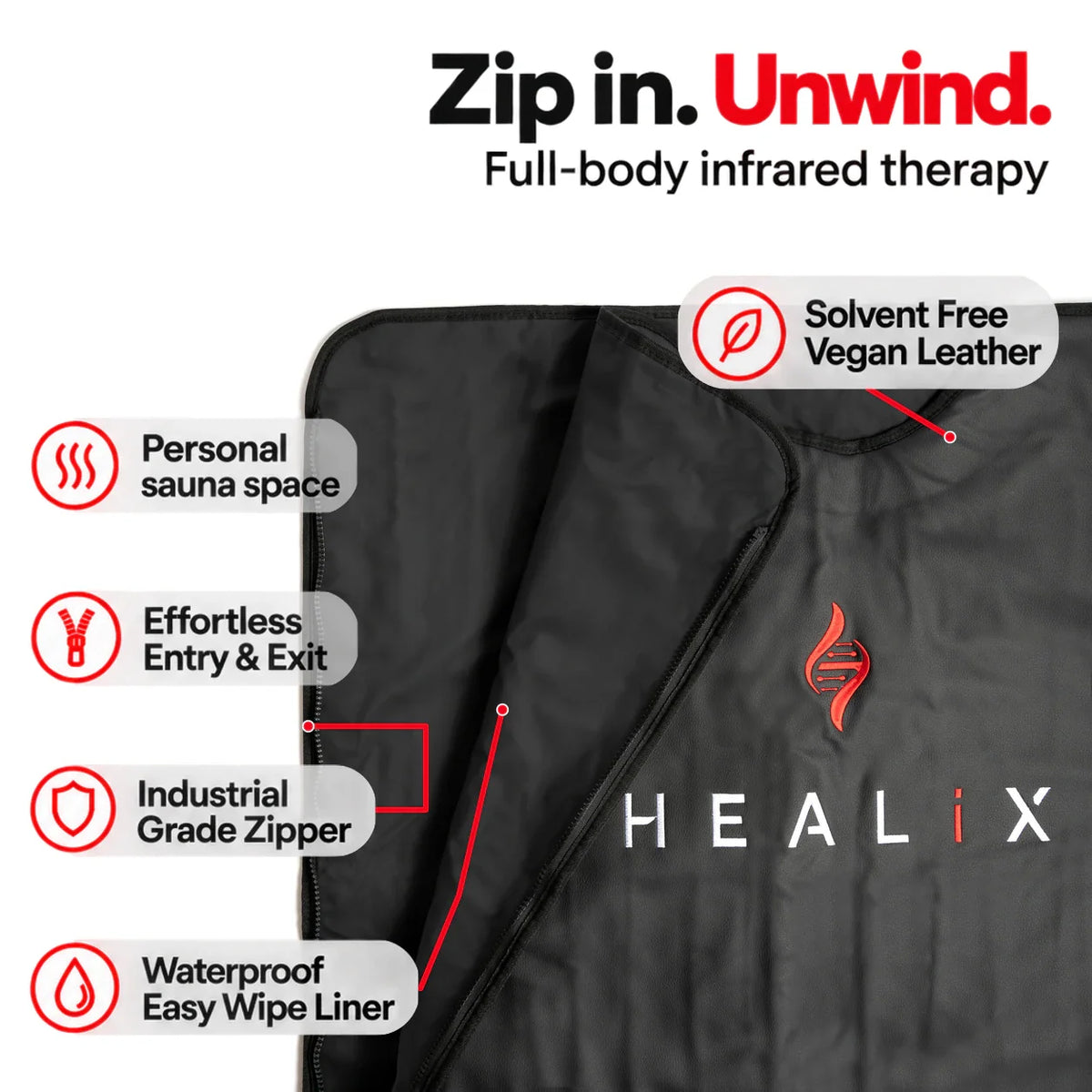 HEALiX Infrared Sauna Blanket – Portable Full-Body Far-Infrared Sauna
