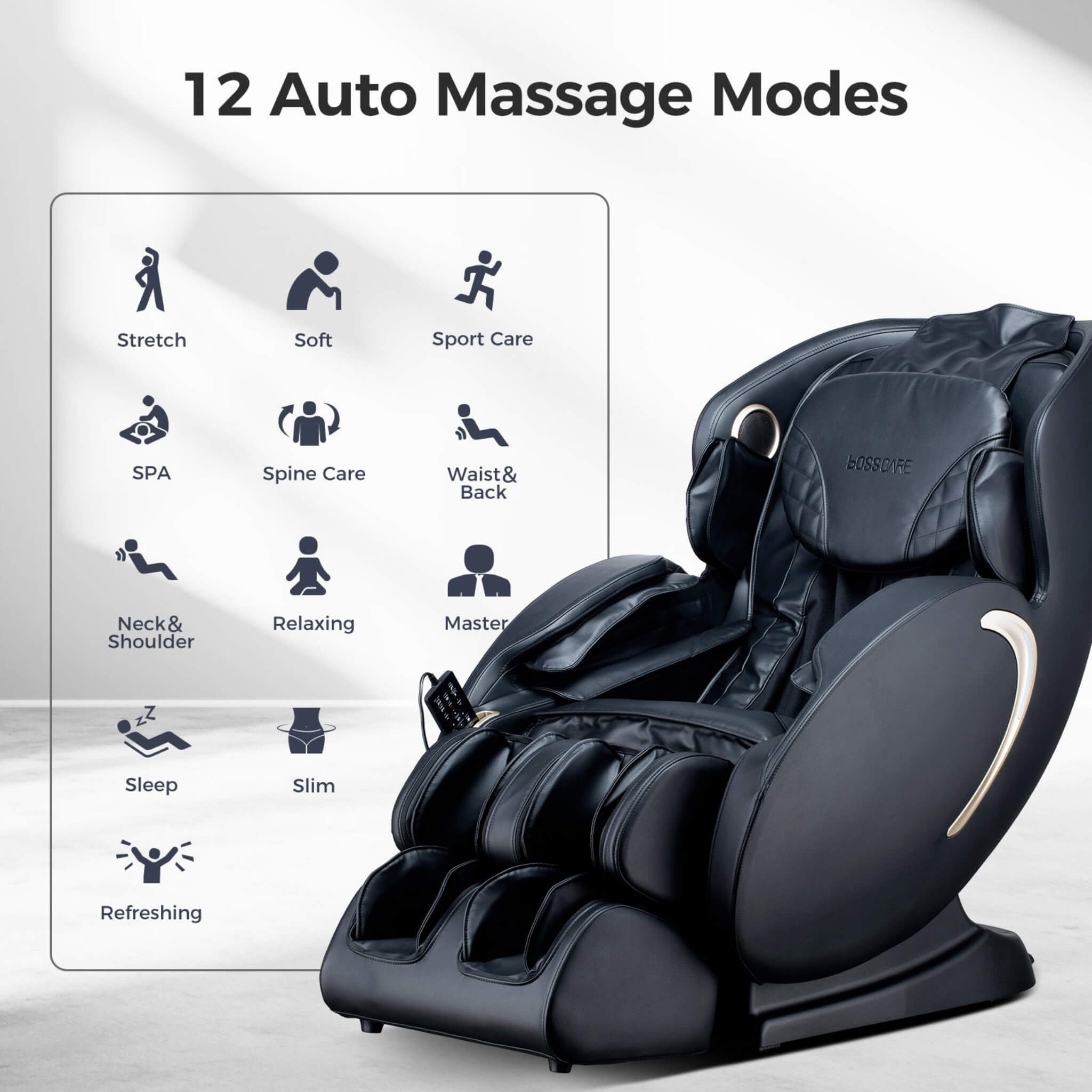 Bosscare 3D Zero-Gravity Massage Chair With App Control