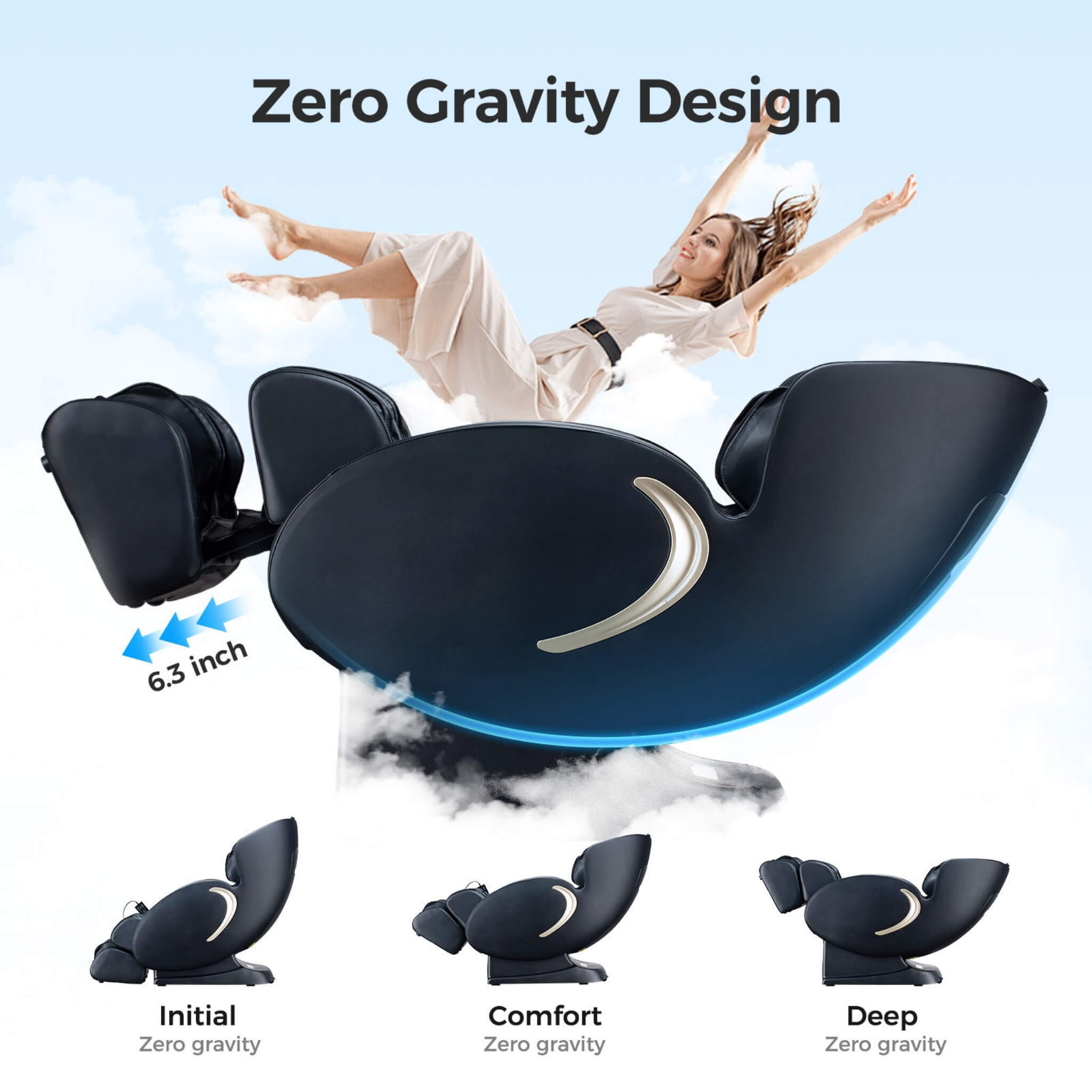Bosscare 3D Zero-Gravity Massage Chair With App Control