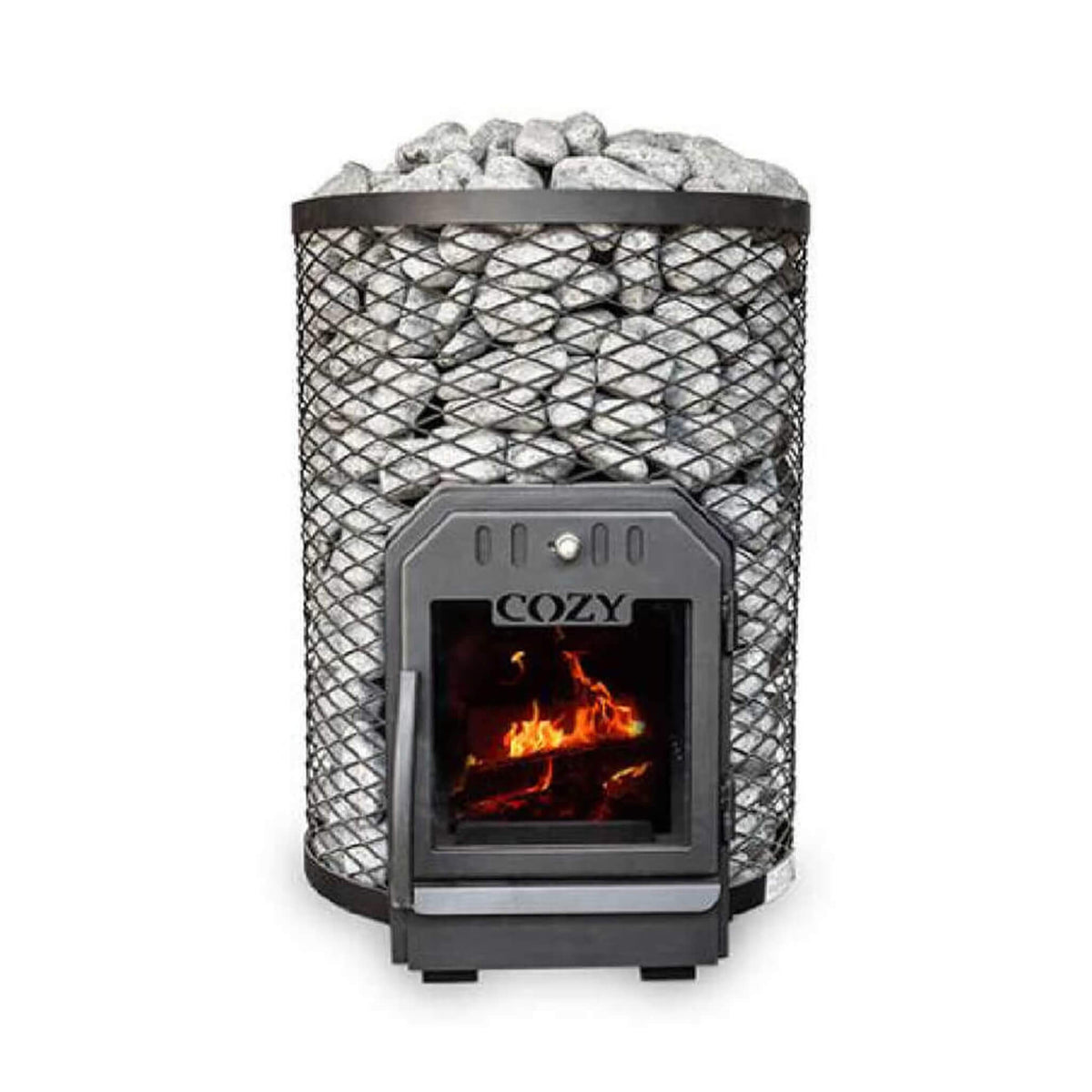 Cozy Heat O – Floor-Mount Wood-Burning Sauna Stove | 12 kW & 18 kW