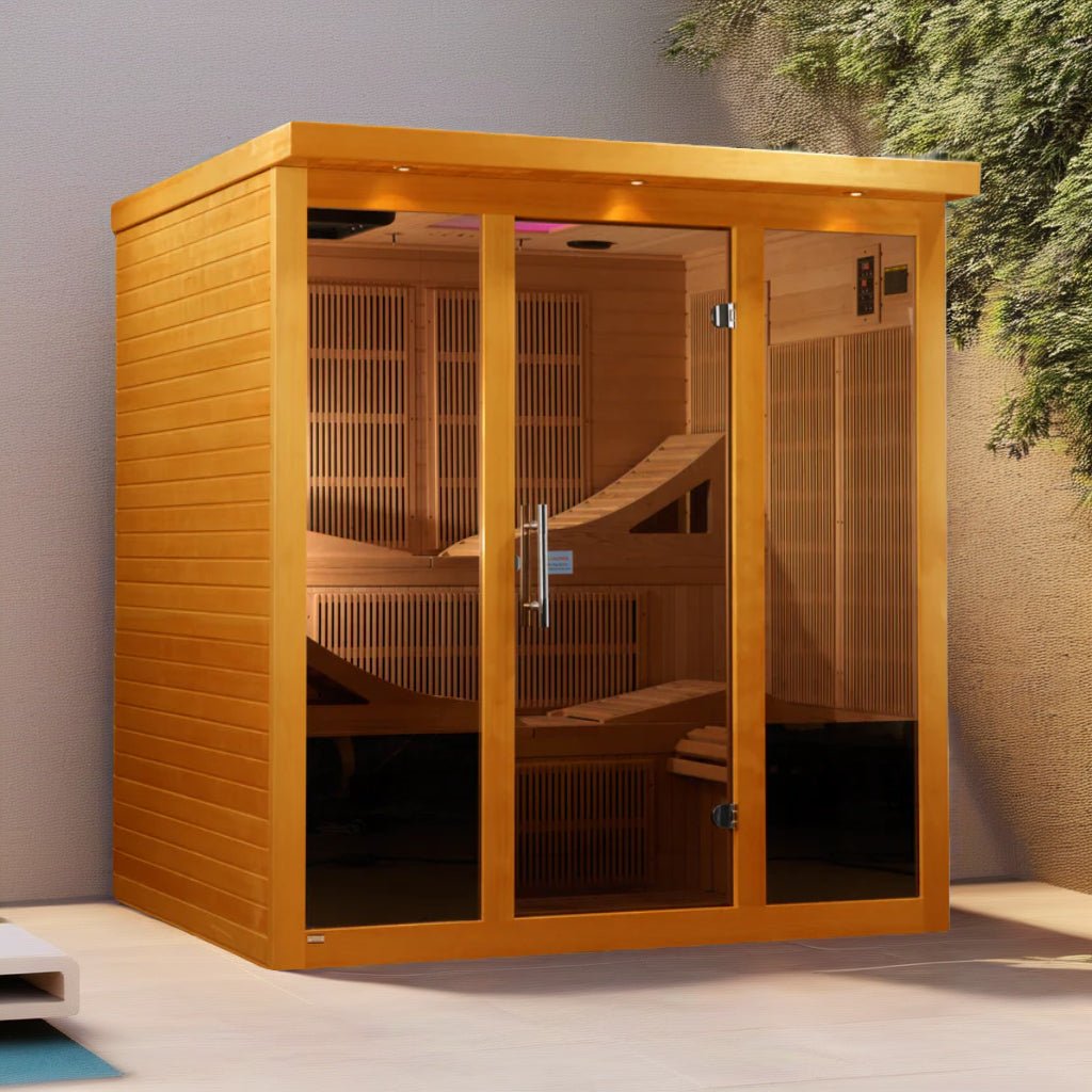 Dynamic Monaco 6-person Ultra Low EMF (Under 3MG) FAR Infrared Sauna