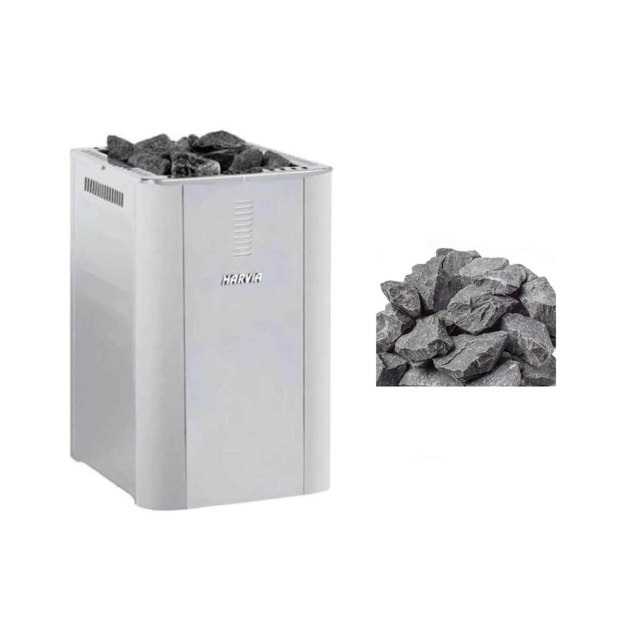 Harvia Duo Series Stainless-Steel Wood-Burning Sauna Stove