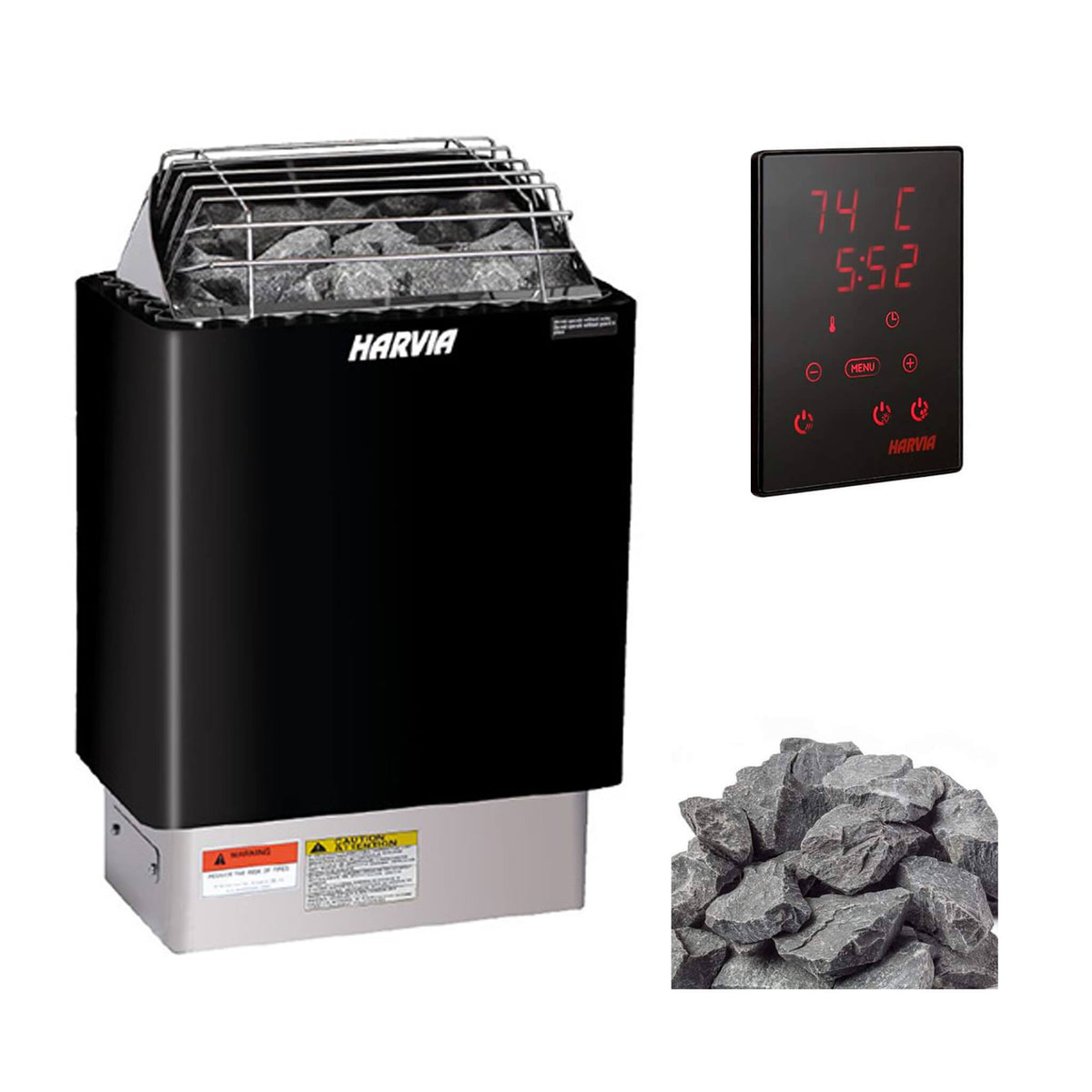 Harvia KIP60W 6 kW Electric Sauna Heater With Xenio WiFi Control