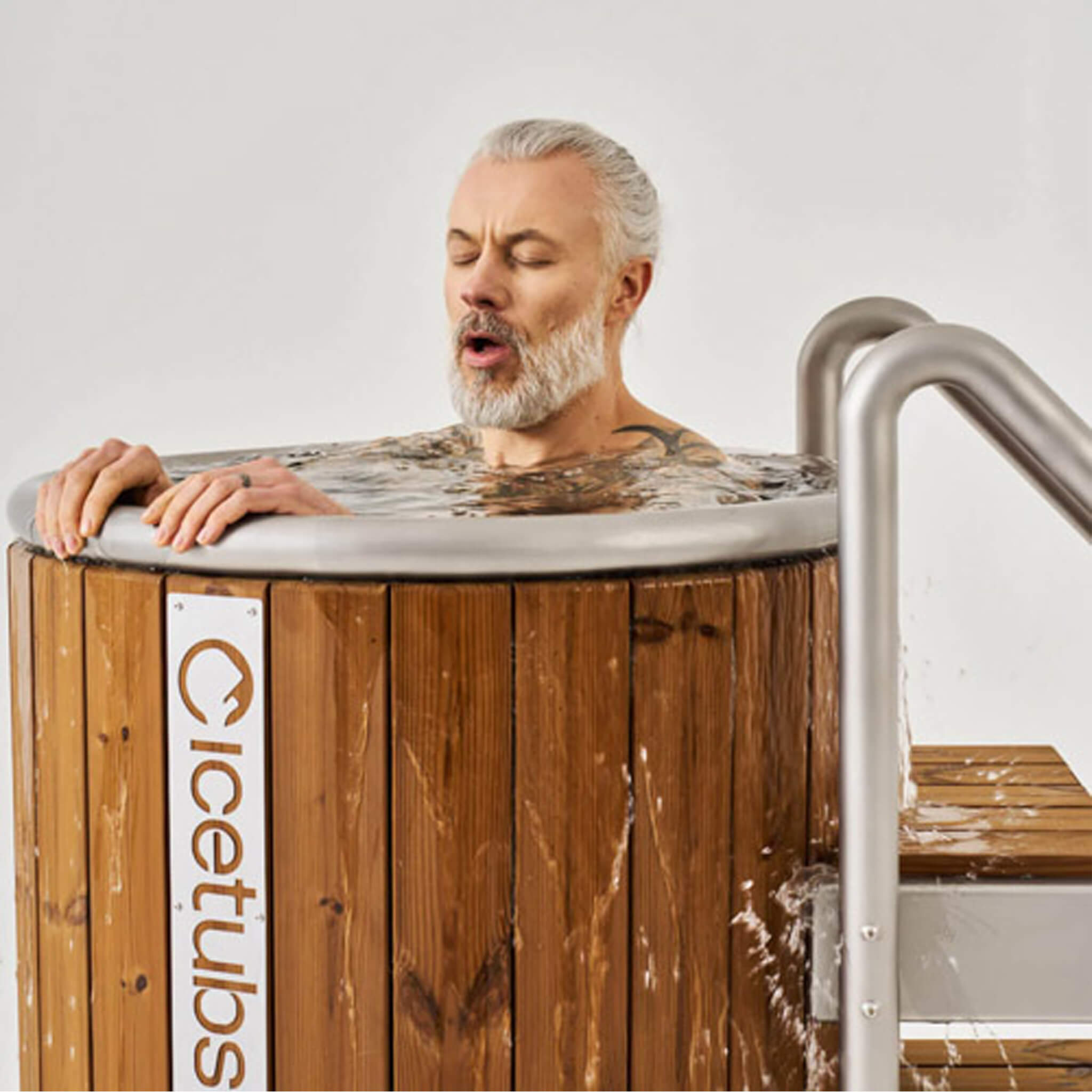 Icetubs Icebarrel Cold Plunge Tub | Cold & Hot Immersion Barrel with Filtration System, App Control & Thermowood Construction