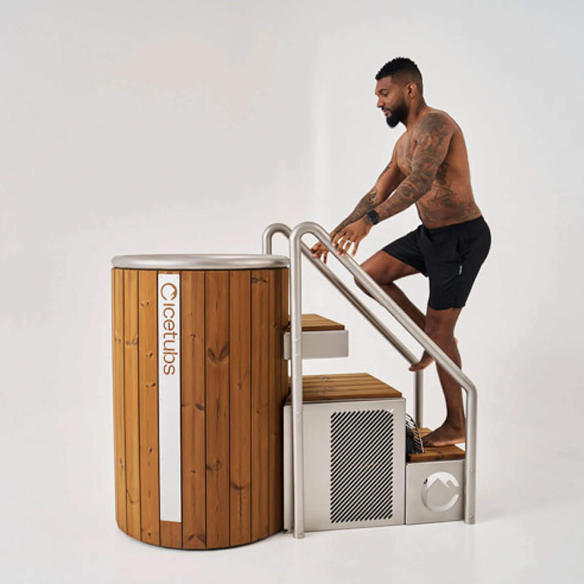 Icetubs Icebarrel Cold Plunge Tub | Cold & Hot Immersion Barrel with Filtration System, App Control & Thermowood Construction