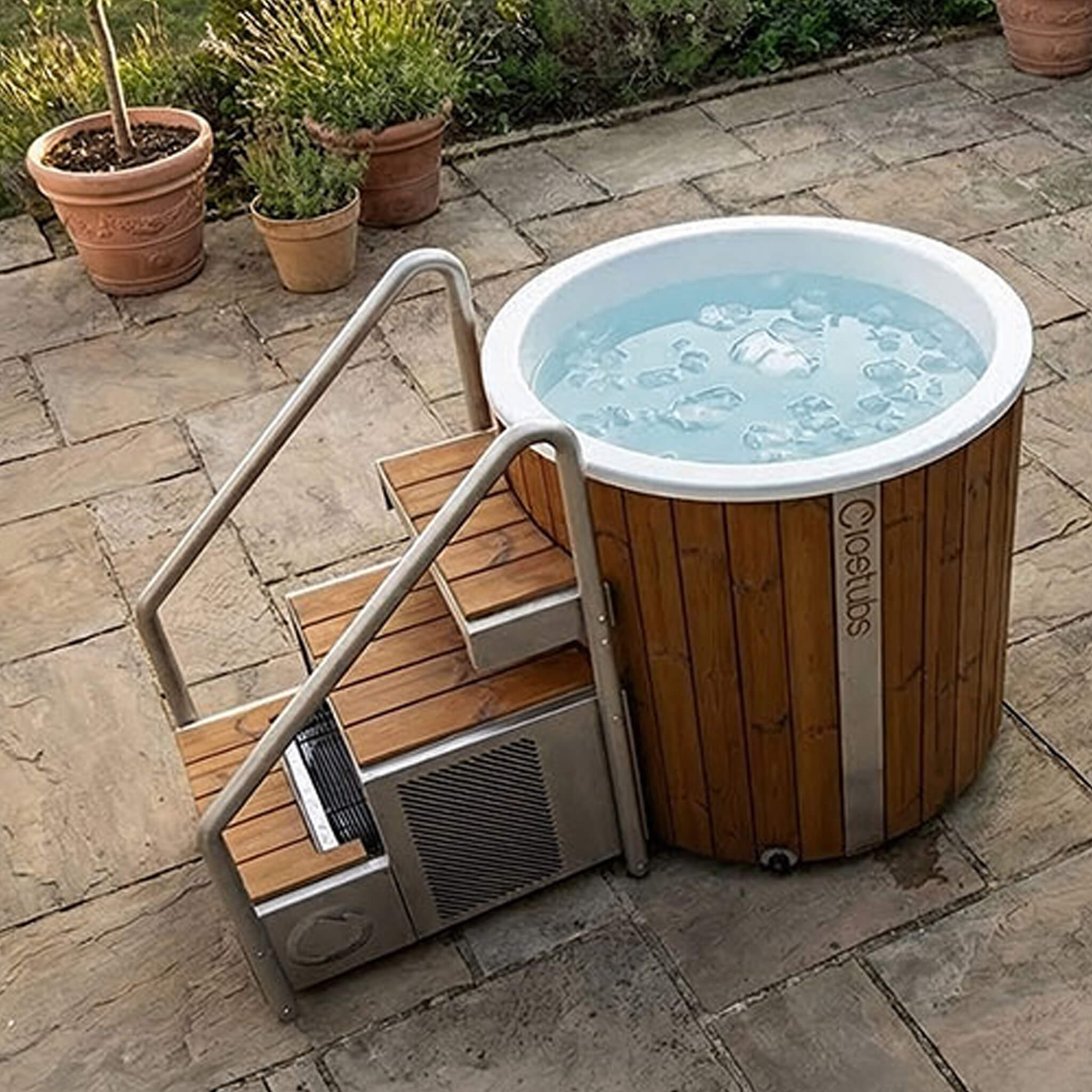 Icetubs IceBarrel XL Cold Plunge Tub | Extra-Large Hot & Cold Immersion Barrel with 3-Stage Filtration, App Control & Thermowood Construction
