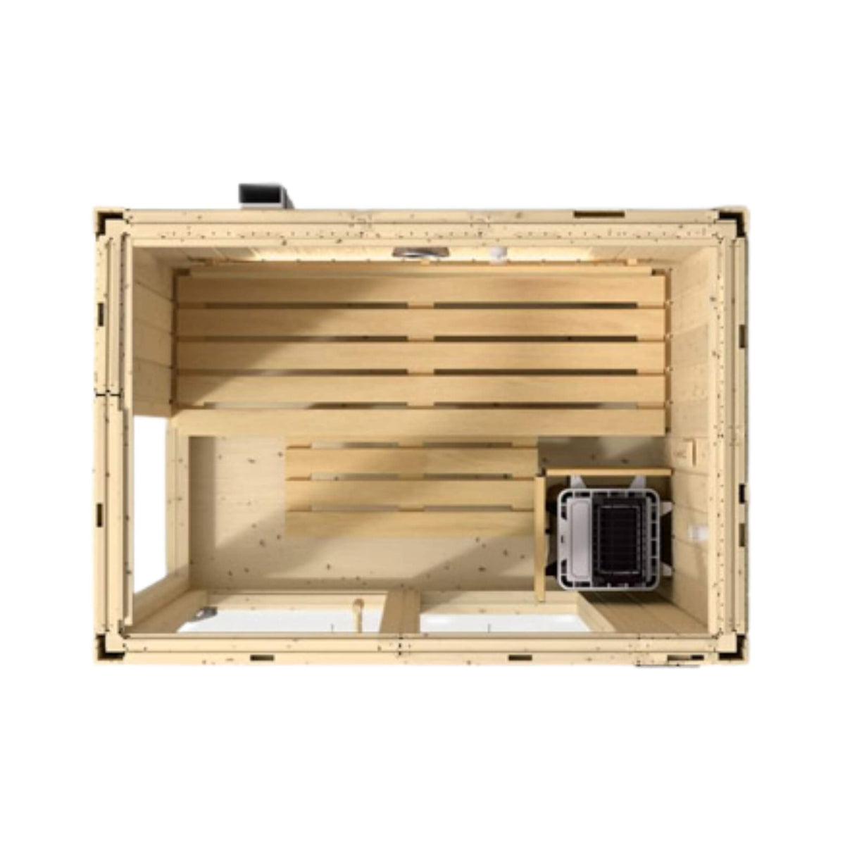 Kohler C1 Indoor Scandinavian Spruce Sauna Kit