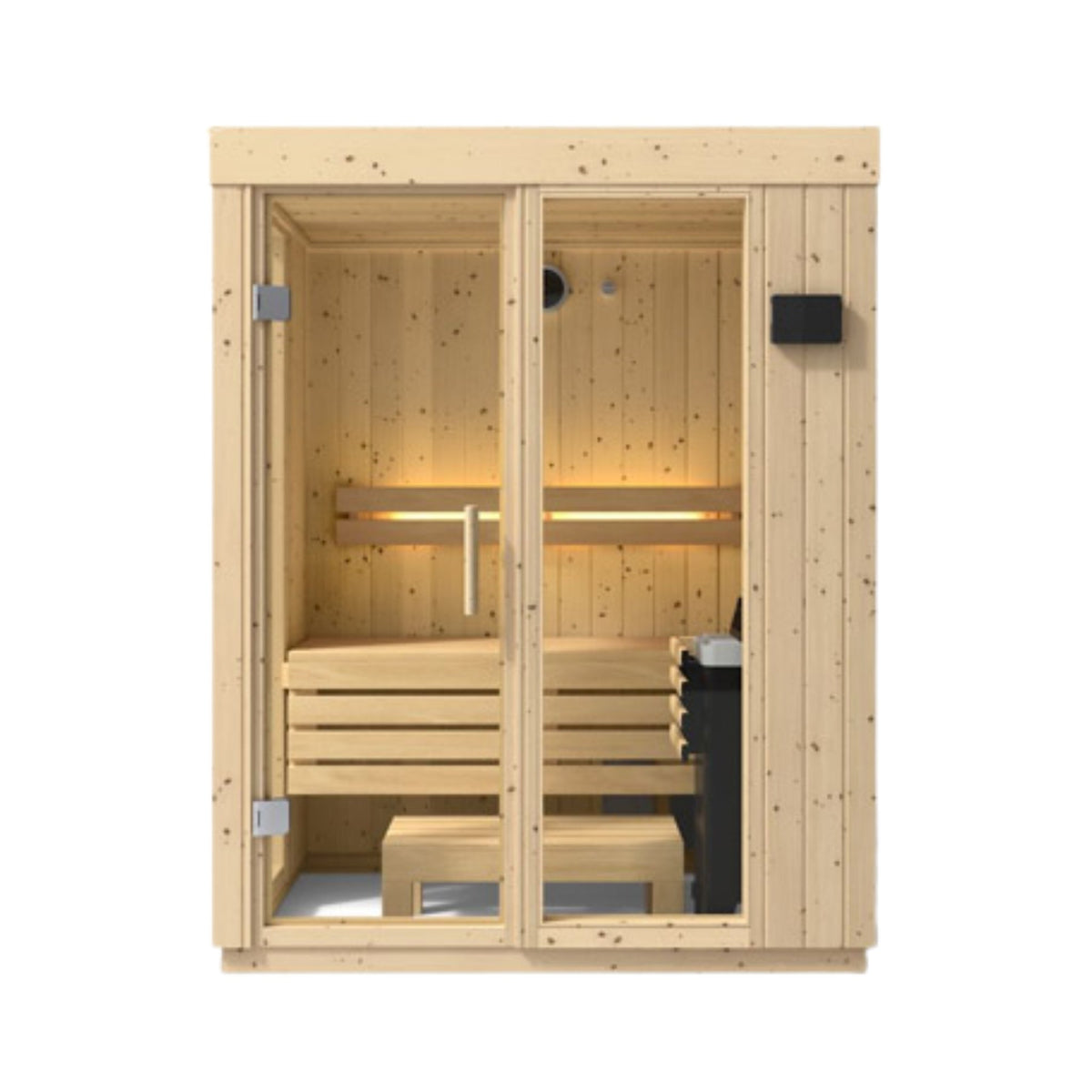 Kohler C1 Indoor Scandinavian Spruce Sauna Kit