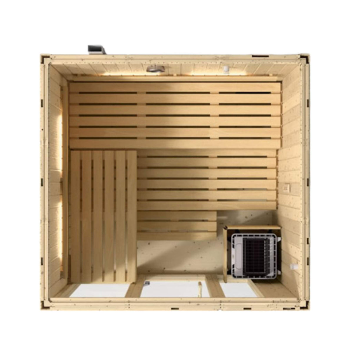 Kohler C1 Indoor Scandinavian Spruce Sauna Kit
