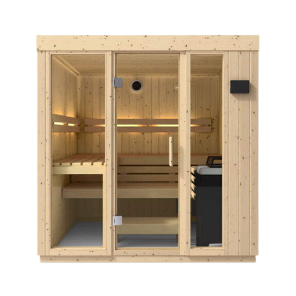 Kohler C1 Indoor Scandinavian Spruce Sauna Kit