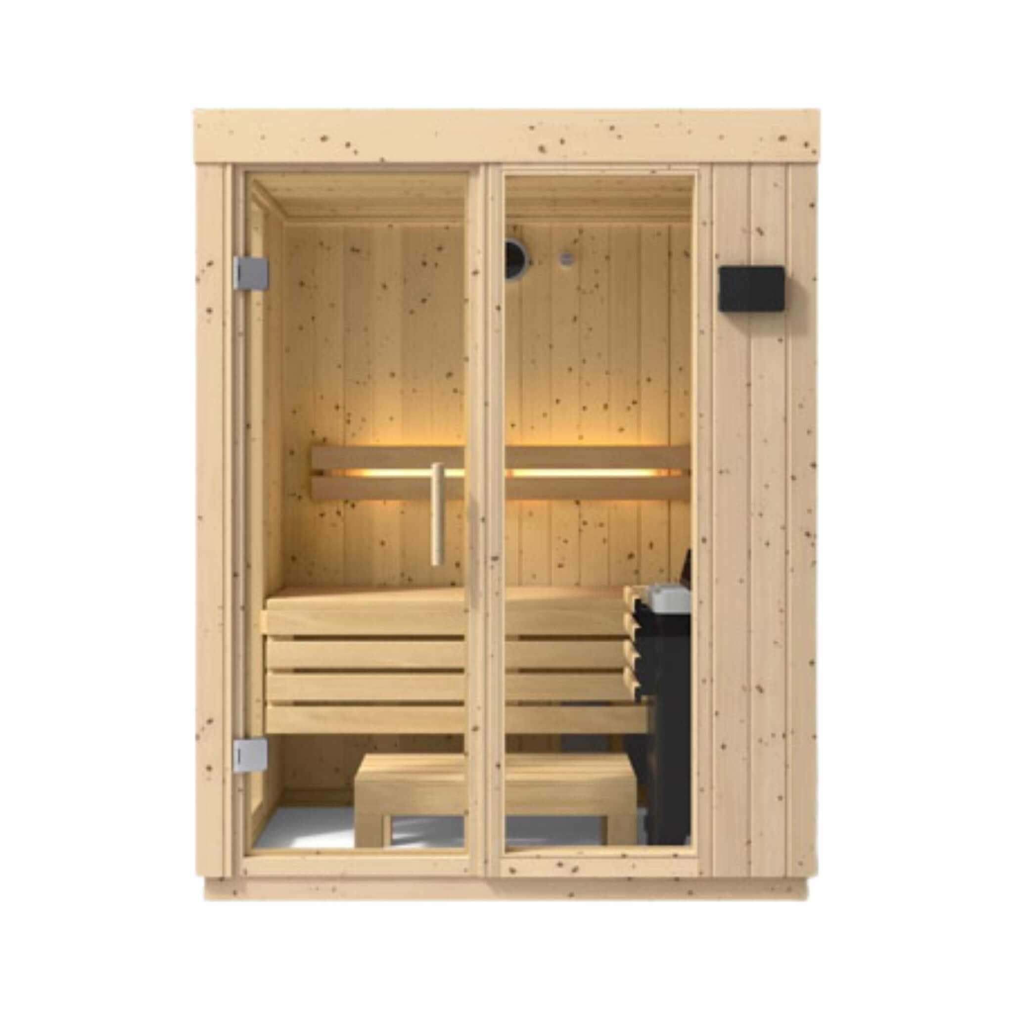 Kohler C1 Indoor Scandinavian Spruce Sauna Kit