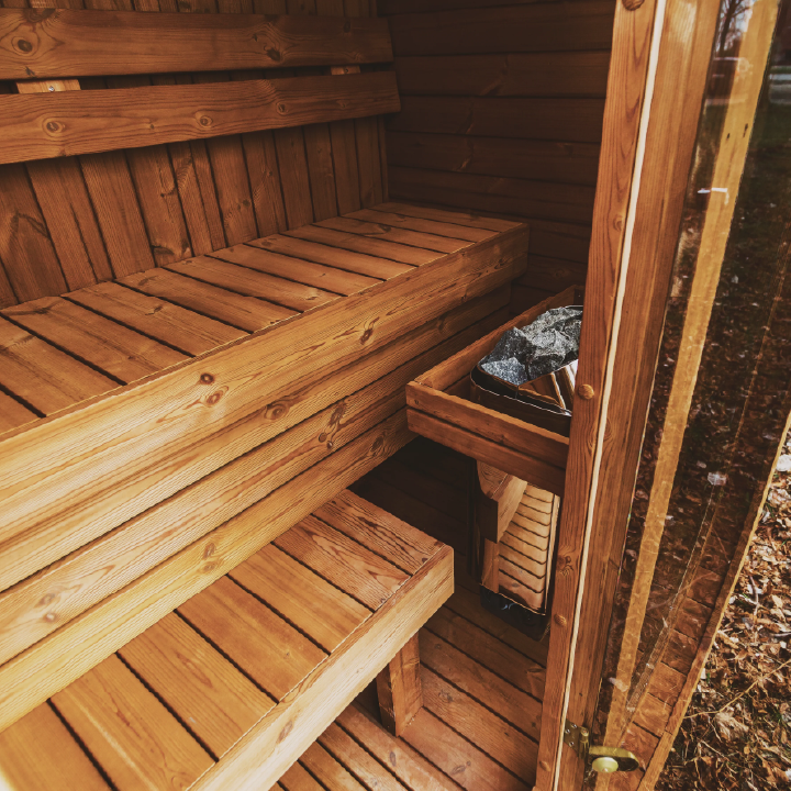 Outdoor Sauna — Mande MW16 Series (ThermoWood Premium Backyard Sauna)