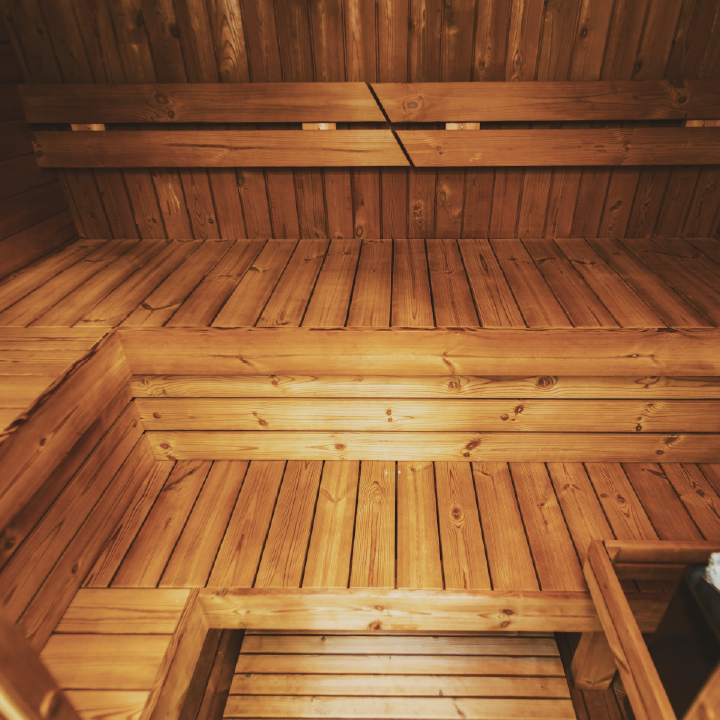 Outdoor Sauna — Mande MW20 Series (ThermoWood Luxury Backyard Sauna)