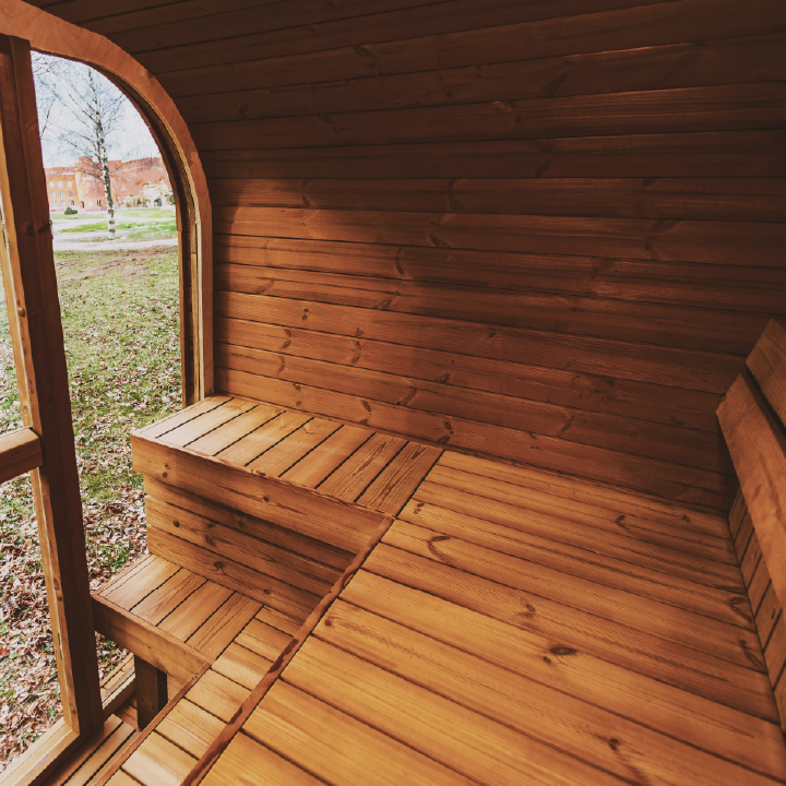 Outdoor Sauna — Mande MW16 Series (ThermoWood Premium Backyard Sauna)