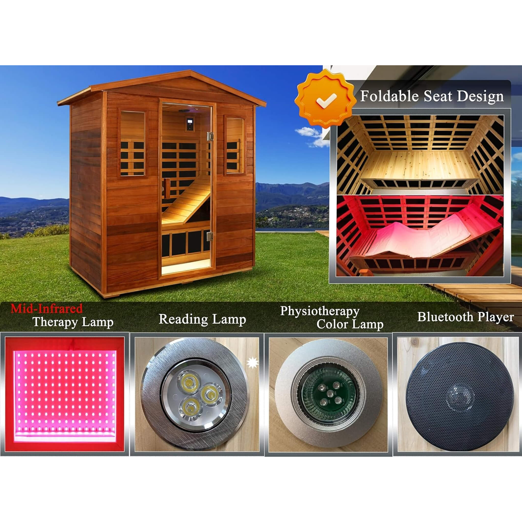 Thermora Vanta 3-Person Outdoor Infrared Sauna