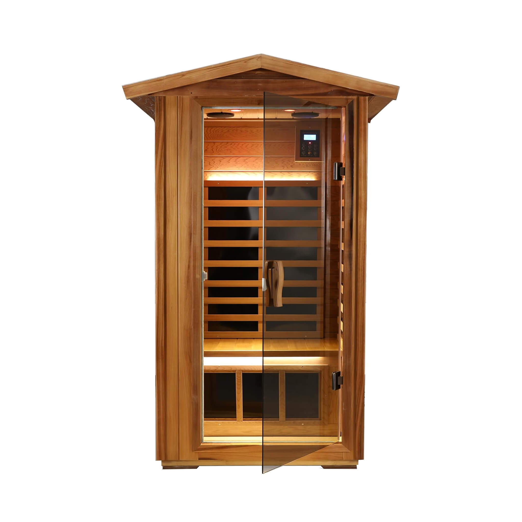 Thermora Xyra 1-Person Red Cedar Outdoor Infrared Sauna