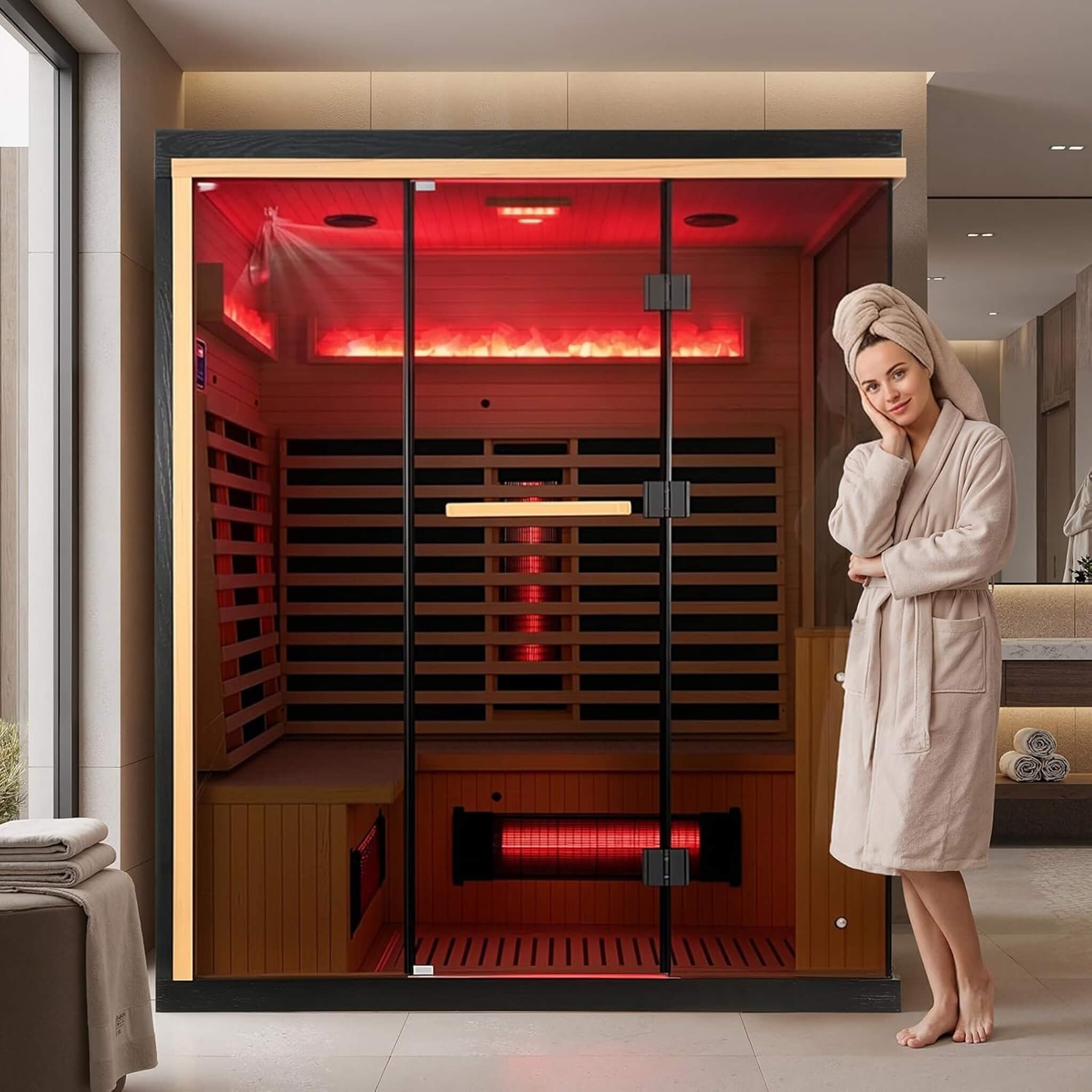 Rövia Ember 4-Person Full-Spectrum Infrared Sauna