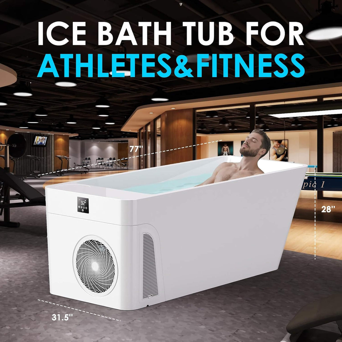 Smart Cold Plunge Tub with Chiller – All-in-One App-Controlled Ice Bath