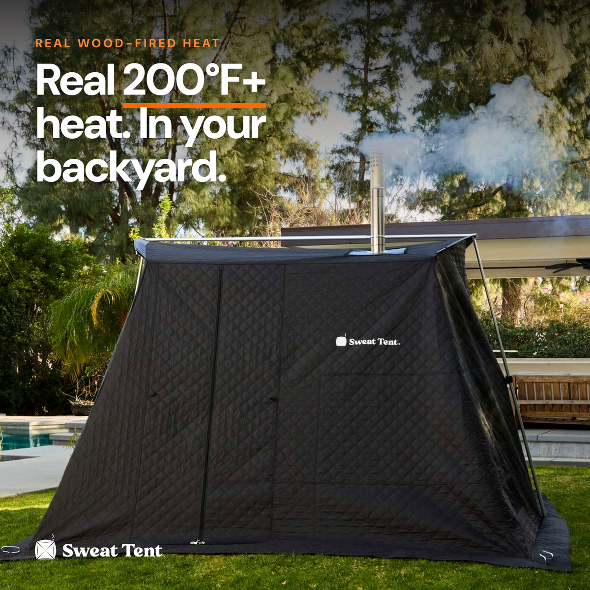 Sweat Tent Portable Outdoor Sauna — Pro-Bundle XL Black