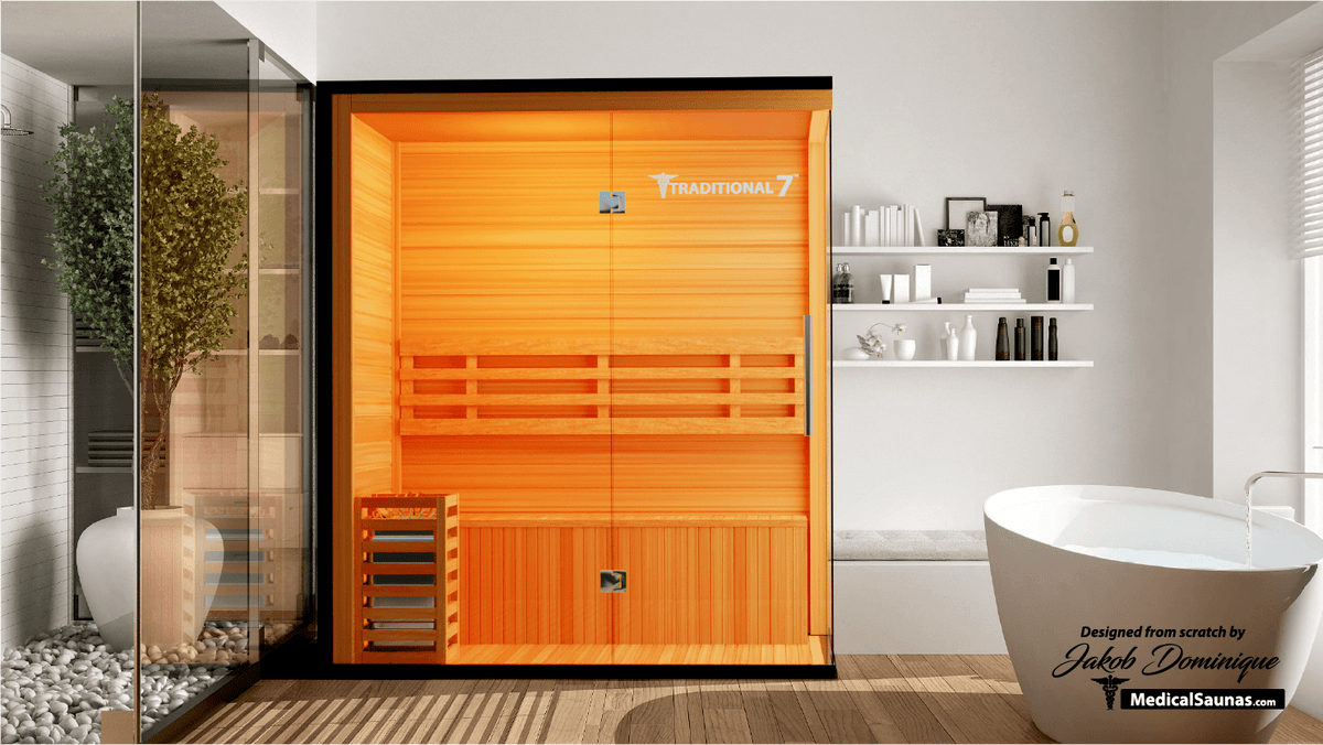 3 Person Home Steam Sauna | Traditional 7™ by Medical Saunas