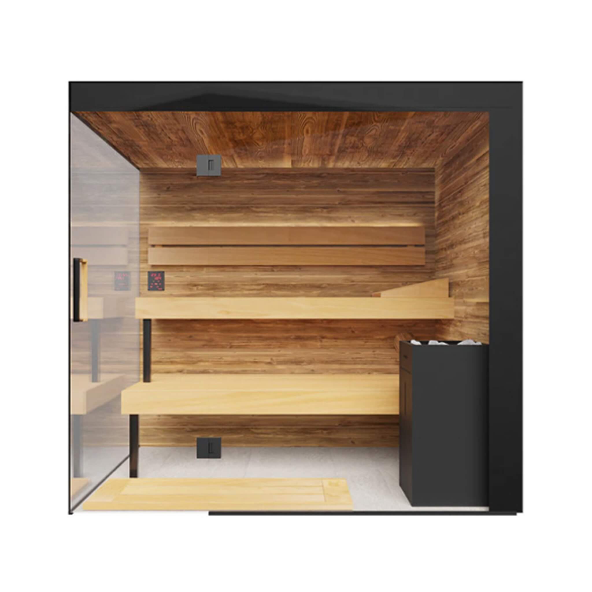 ThermaSol Lumaria Indoor Sauna Cabin - Glass Front Luxury Sauna (Up to 5-Person)