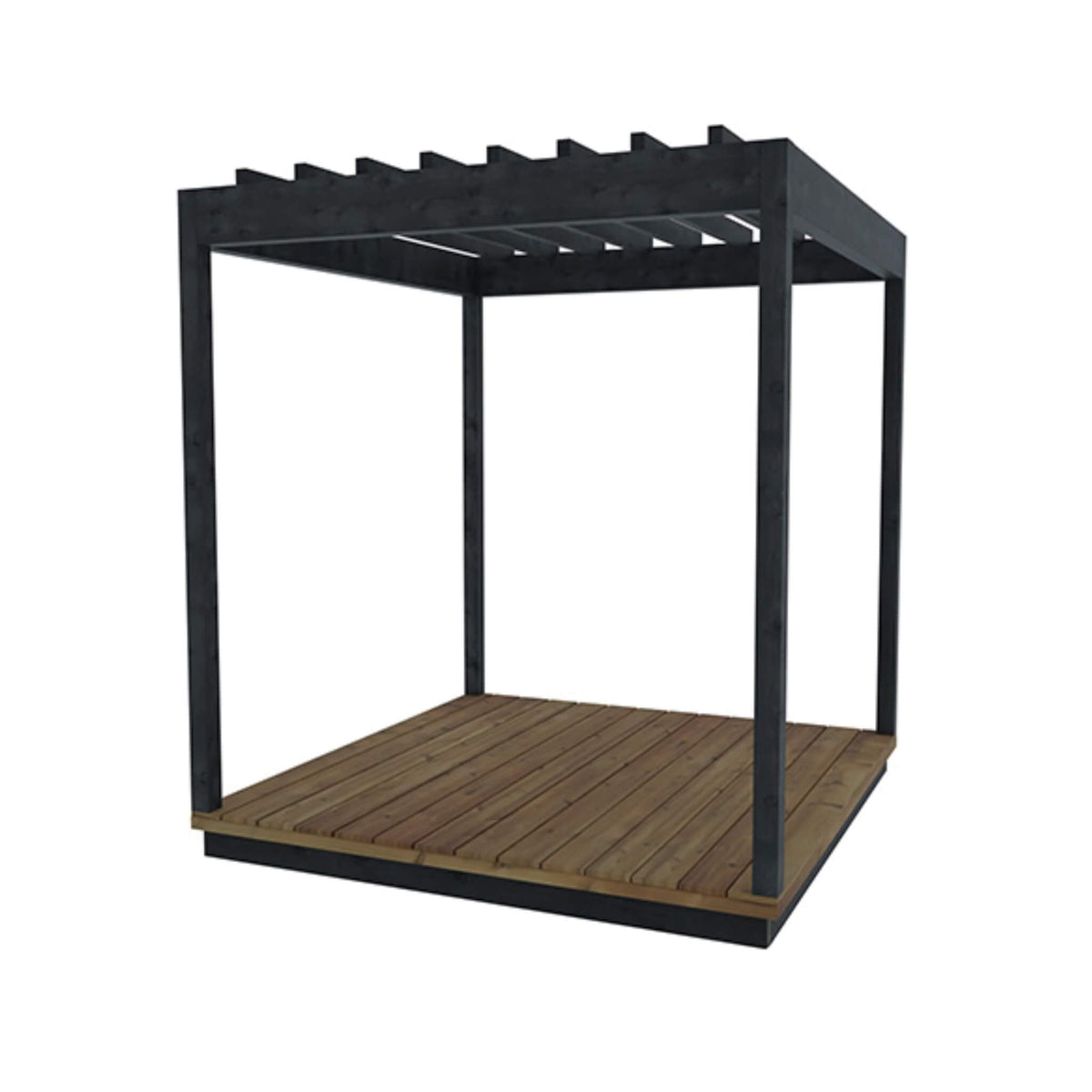 ThermaSol Nordic Misty – Expandable Outdoor Wood Pergola | Small & Large