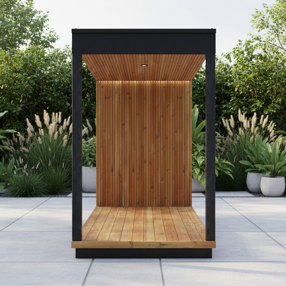 ThermaSol Nordic Misty Outdoor Fully-Assembled Wood Terrace